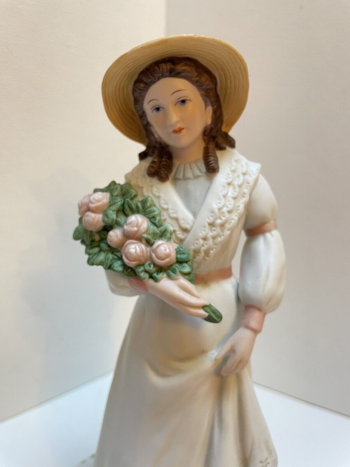 Vintage Homco Charlotte Rose 1468 Victorian Lady Porcelain Figurine 8.5 in