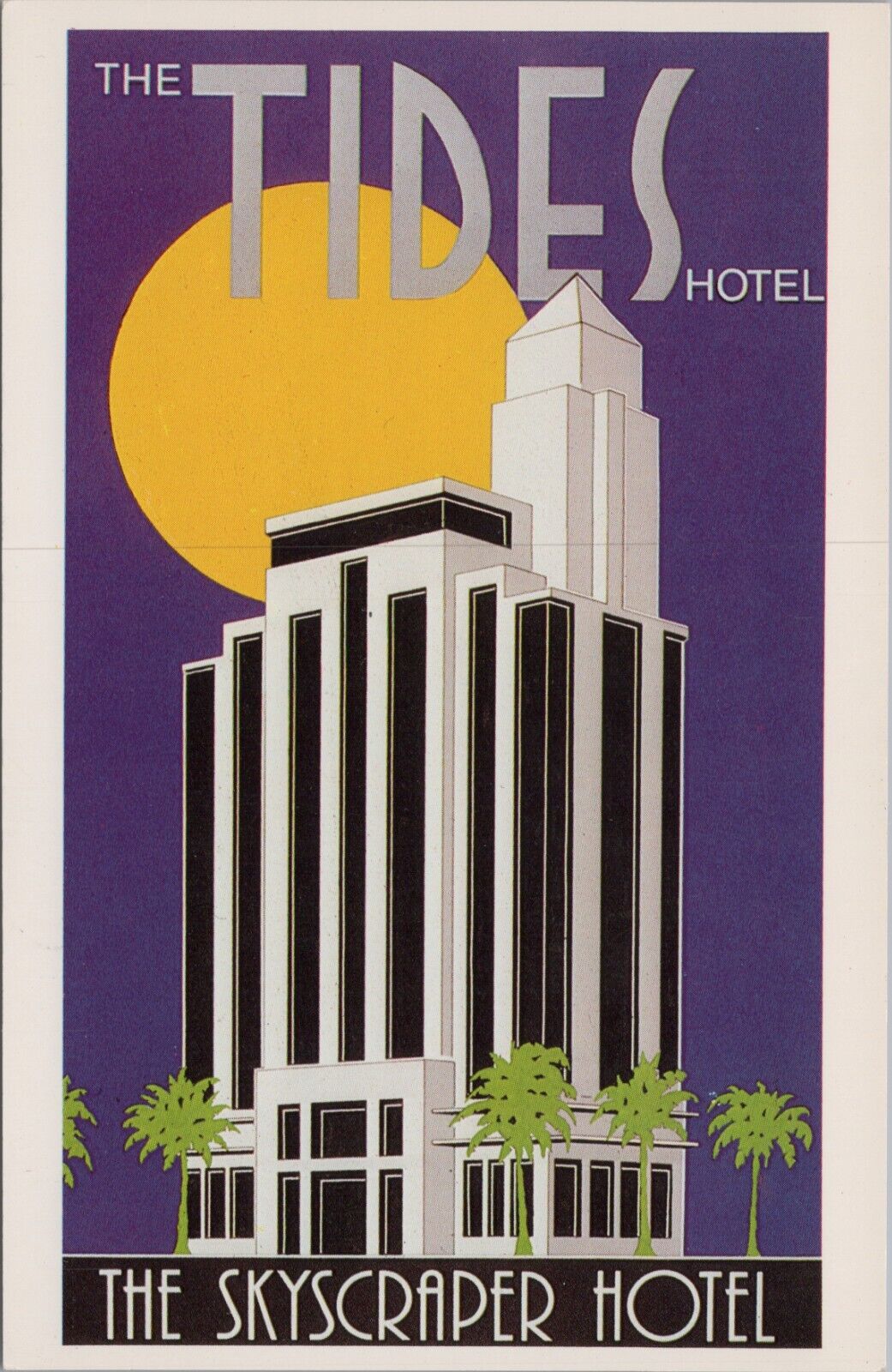 MR ALE PC c1980s The Tides Hotel Miami Beach Florida Art Deco Hotel UNP B2093