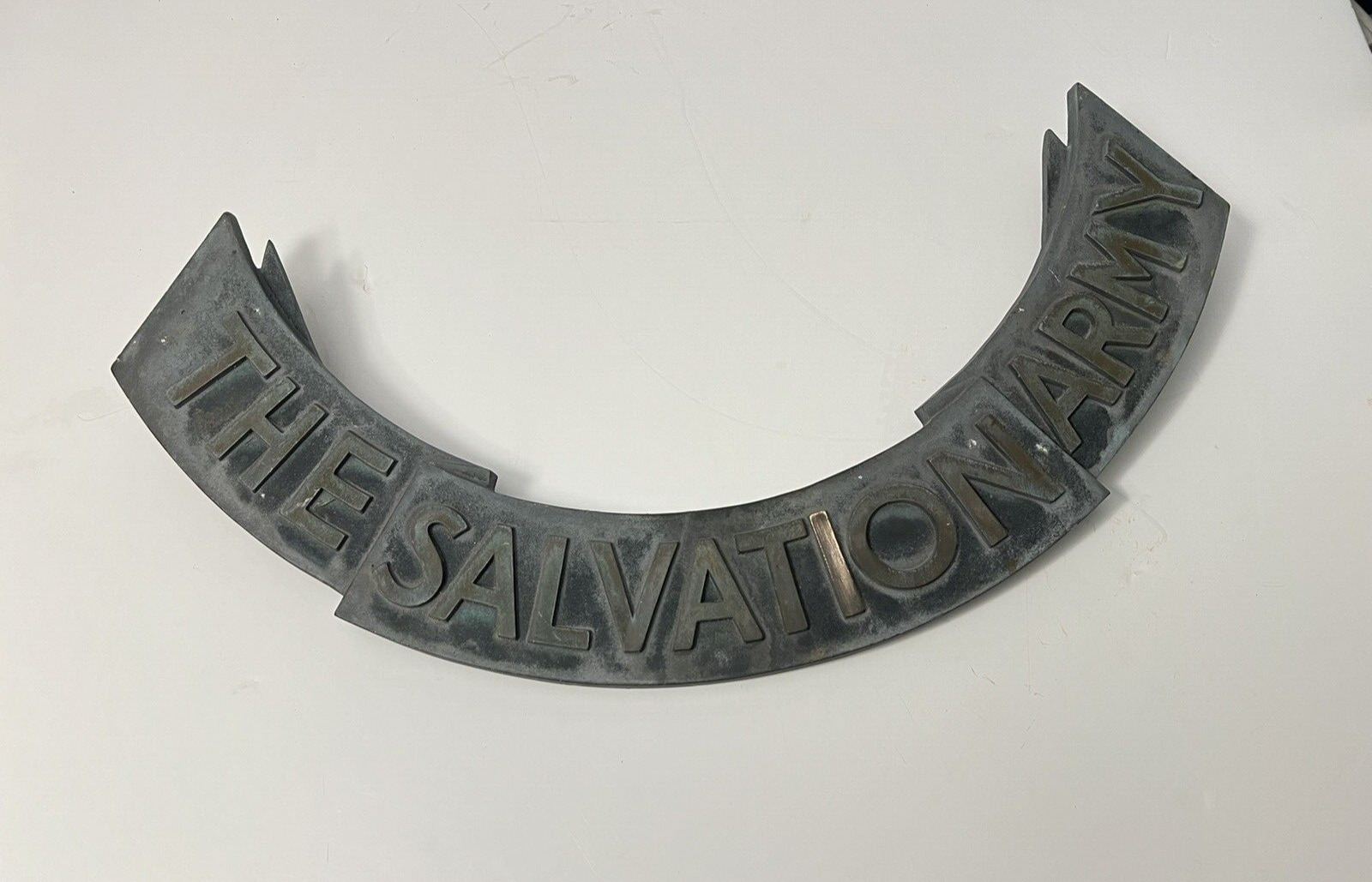 ANTIQUE RARE 1940\'s NYC THE SALVATION ARMY BUILDING BRASS  PLAQUE S- A MUST SEE