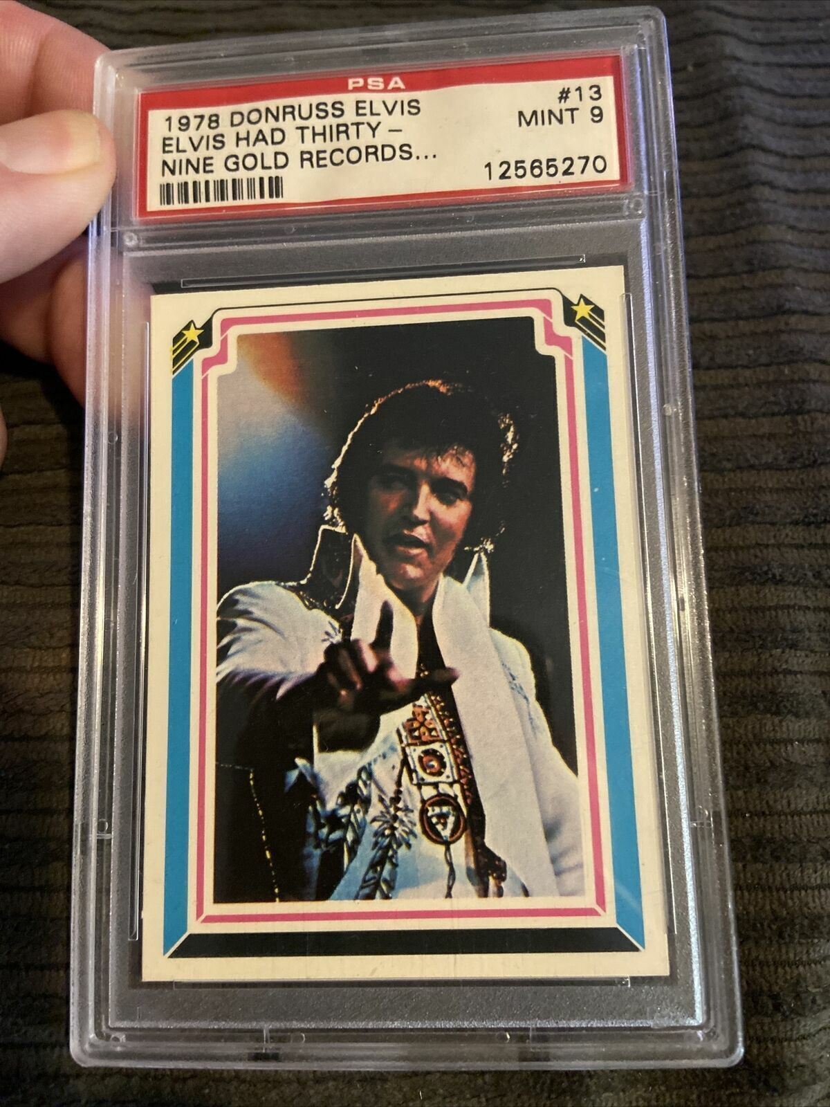 1978 Donruss Elvis #13 Rookie 39 Gold Records PSA 9 Pop 6 Higher