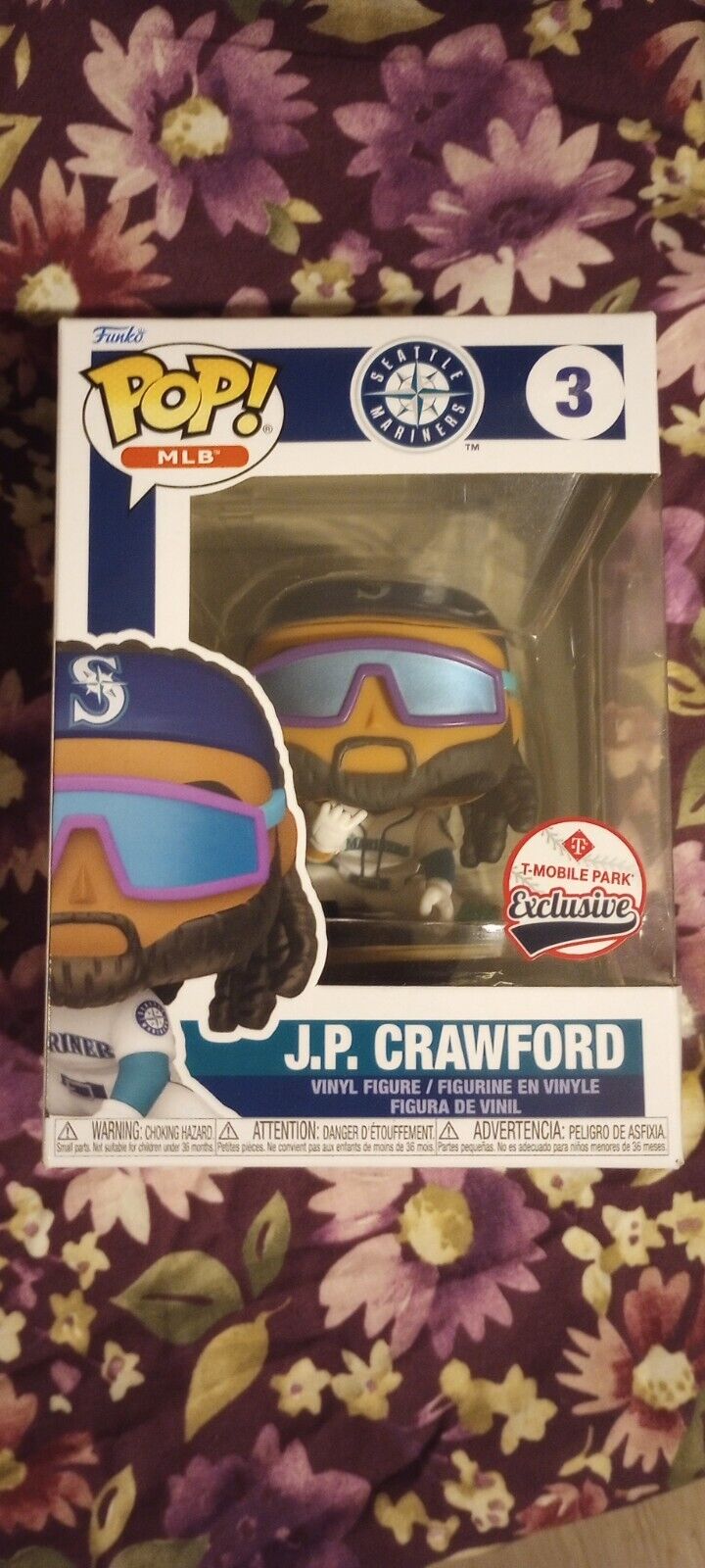 Seattle Mariners JP Crawford 3 MLB Funko Pop T-Mobile Park Exclusive