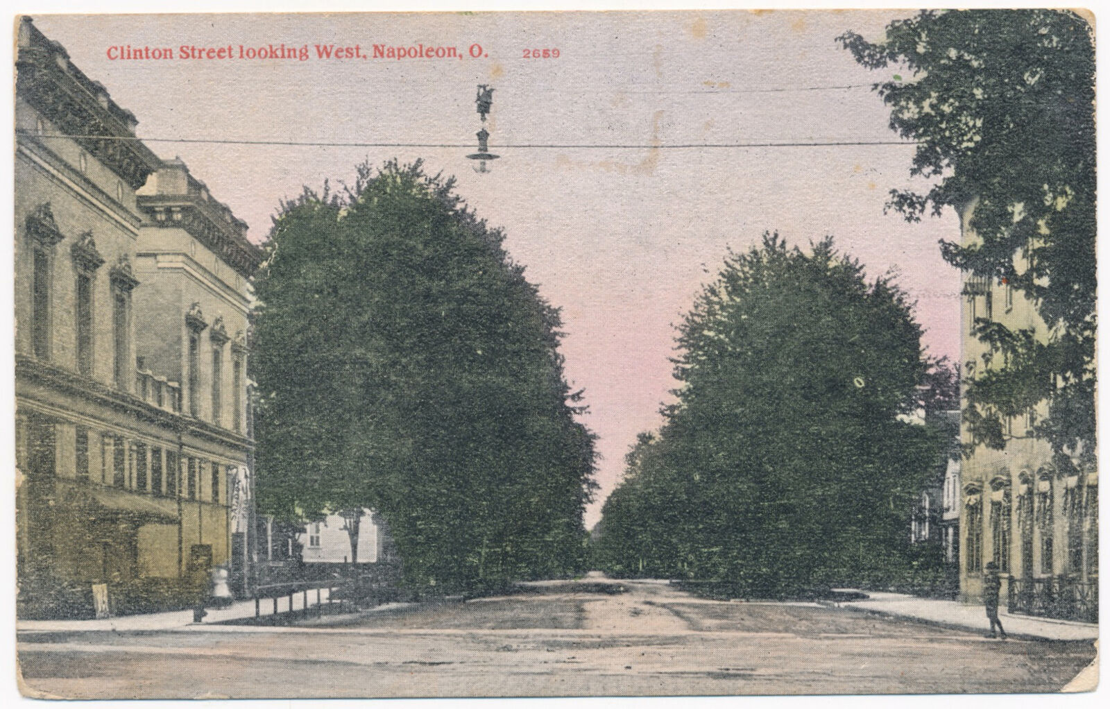 Clinton Street Looking West, Napoleon, Ohio 1909