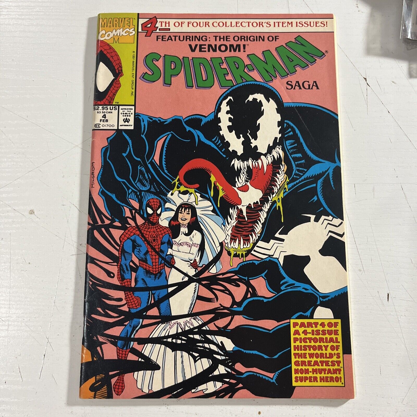 Spider-Man SAGA #4 (Marvel Comics 1992) History of The Origin of VENOM NM/VF