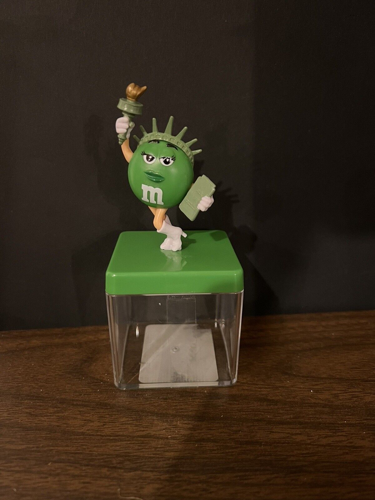 M&M’s Statue of Liberty Green with White GoGo Boots Candy Cube From 2019