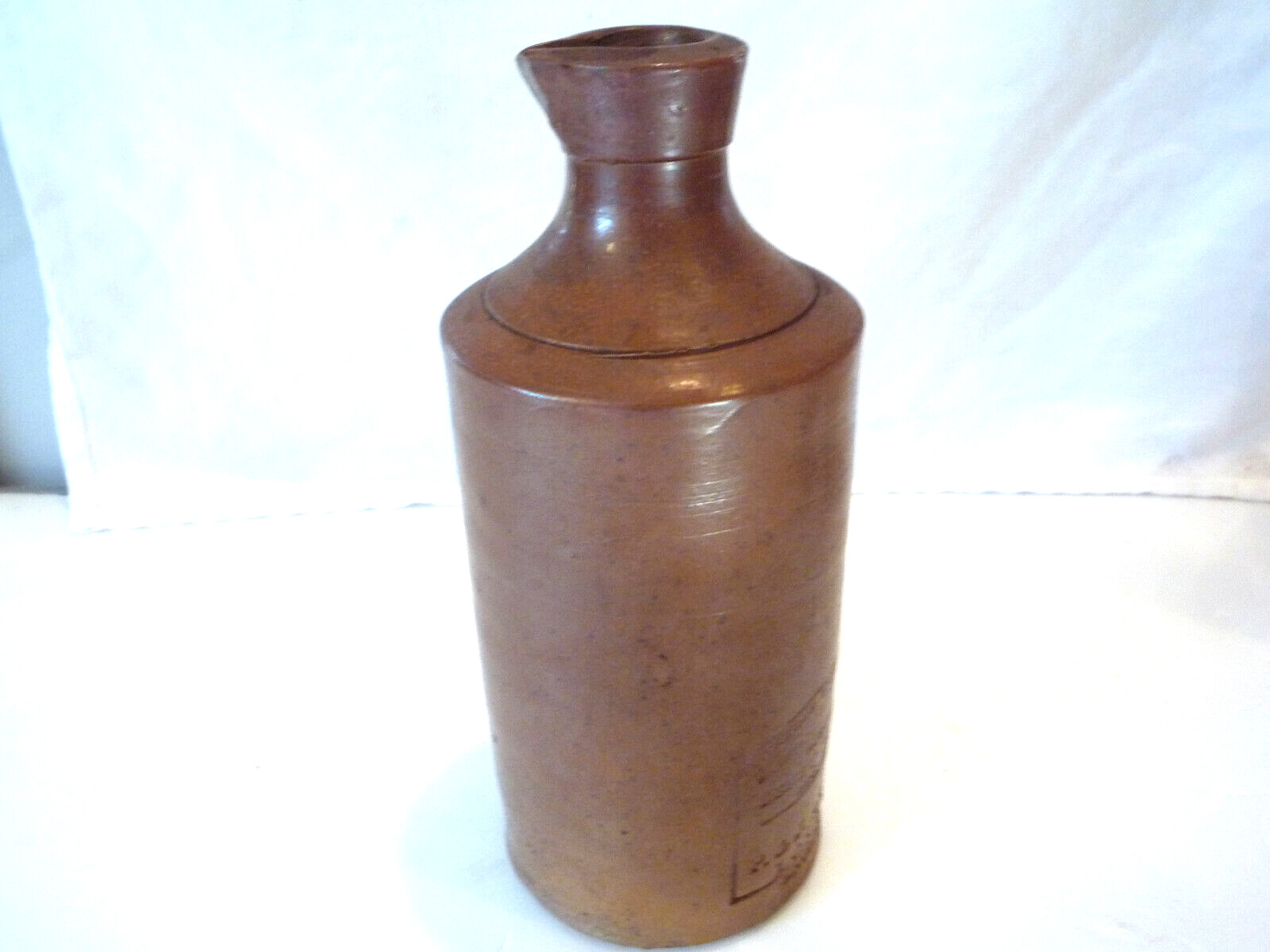 J. Bourne & Son Denby Pottery Vitreous Stone Vintage Ink Bottle with Spout, 7.5\