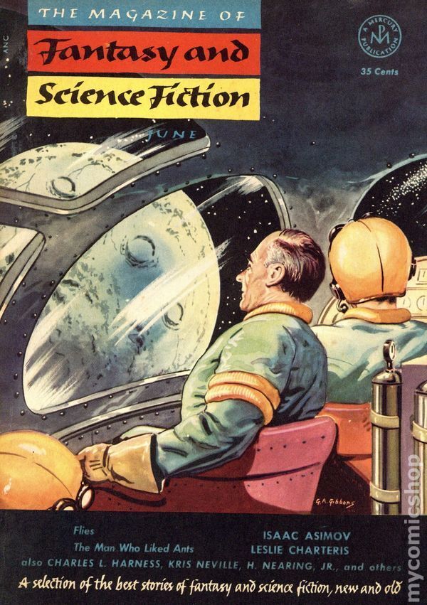 Magazine of Fantasy and Science Fiction Vol. 4 #6 VG 1953 Stock Image Low Grade