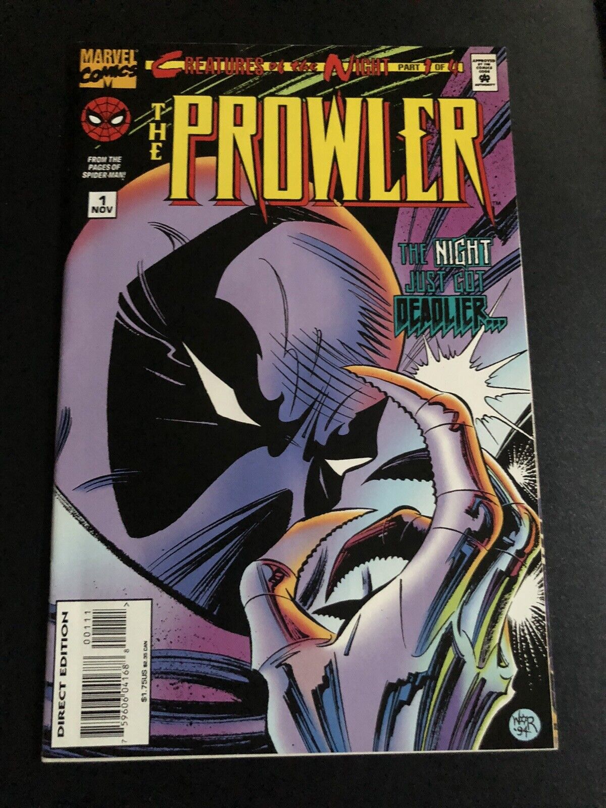 Marvel Comics - THE PROWLER #1 Creatures of the Night Part 1 of 4
