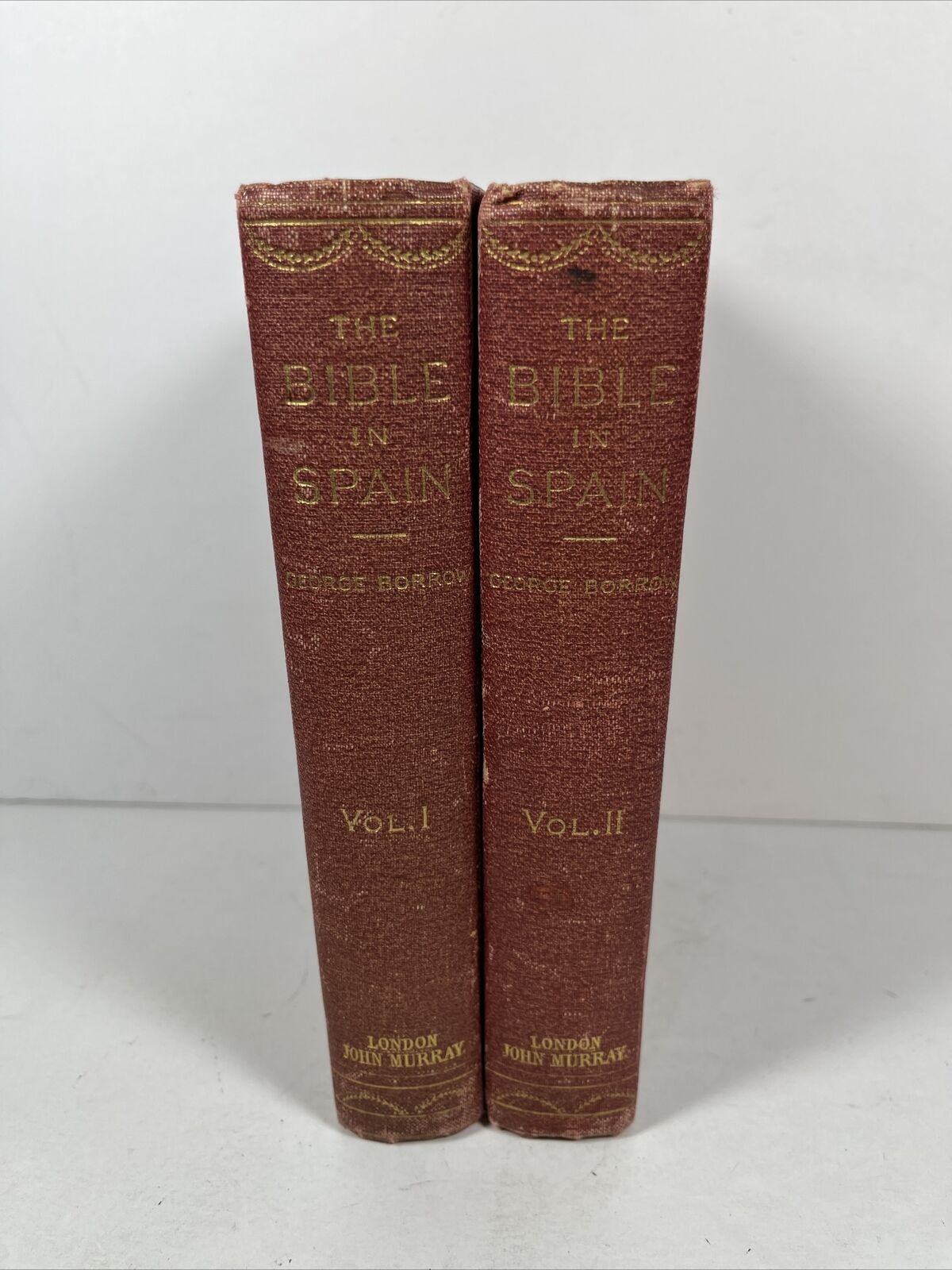 The Bible in Spain by George Borrow Vol 1 & 2 - Hardcover, 1896 London