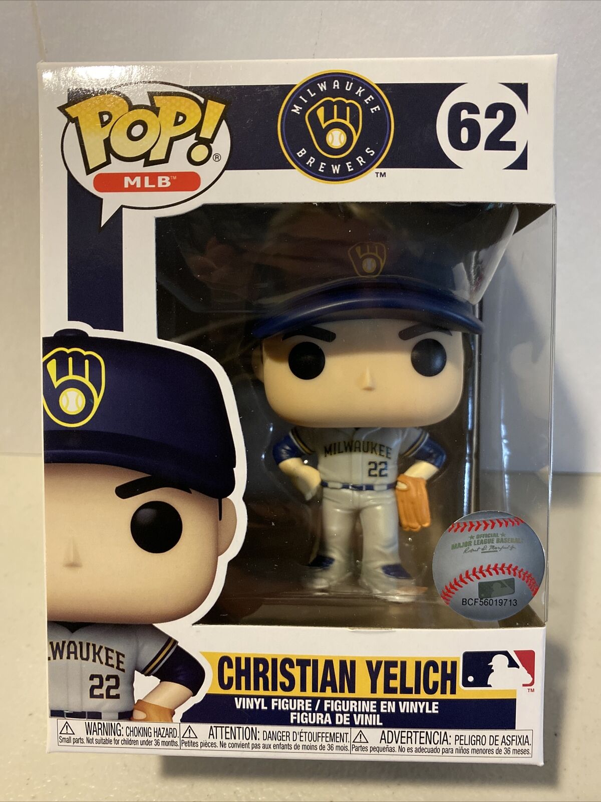 Christian Yelich Funko POP MLB Milwaukee Brewers #62