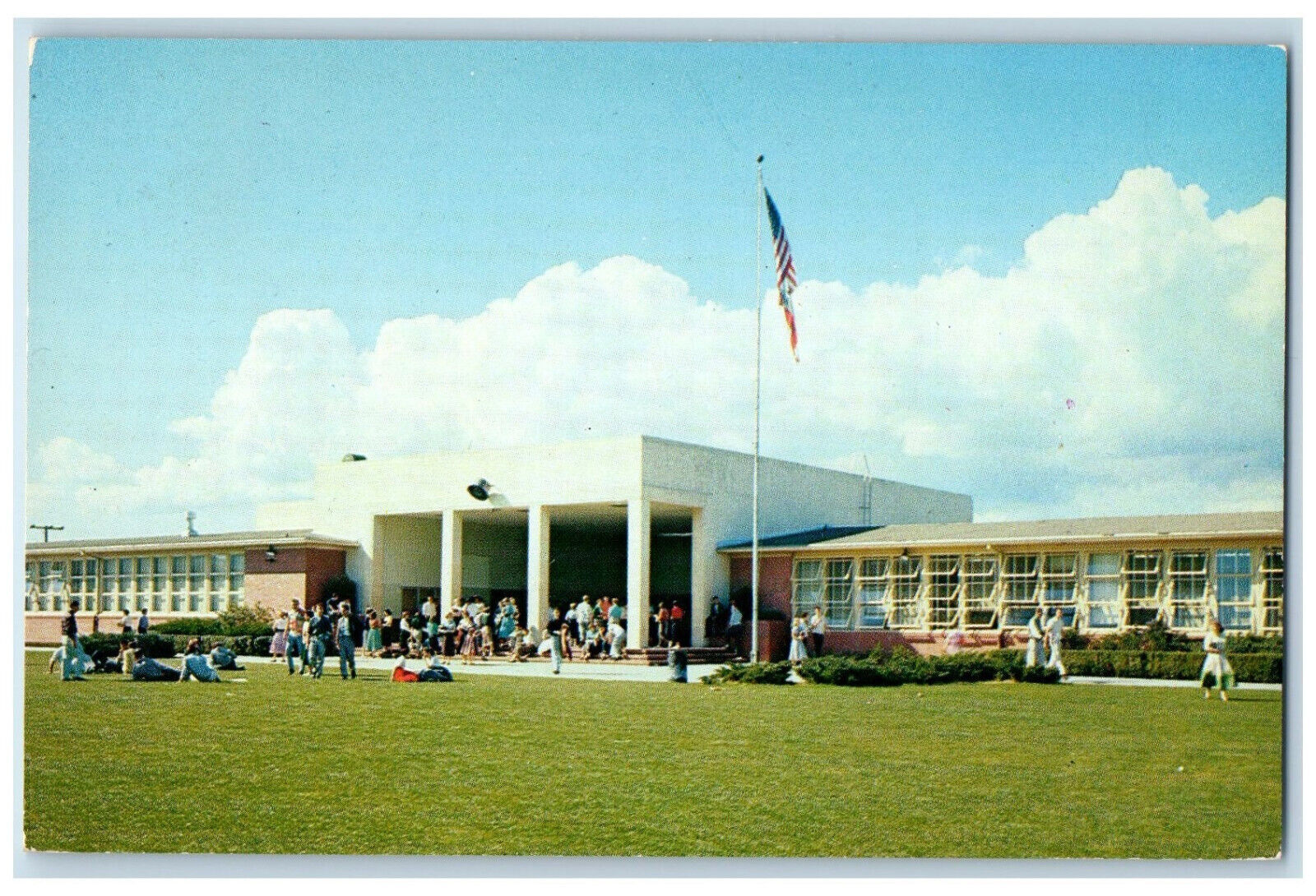 c1960's Front Entrance to Napa College Napa California CA Vintage Postcard