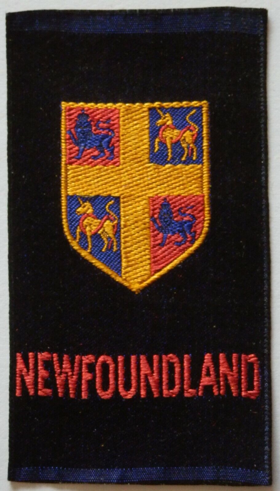 NEWFOUNDLAND Rare Canadian Miscellany Woven Silk SC12