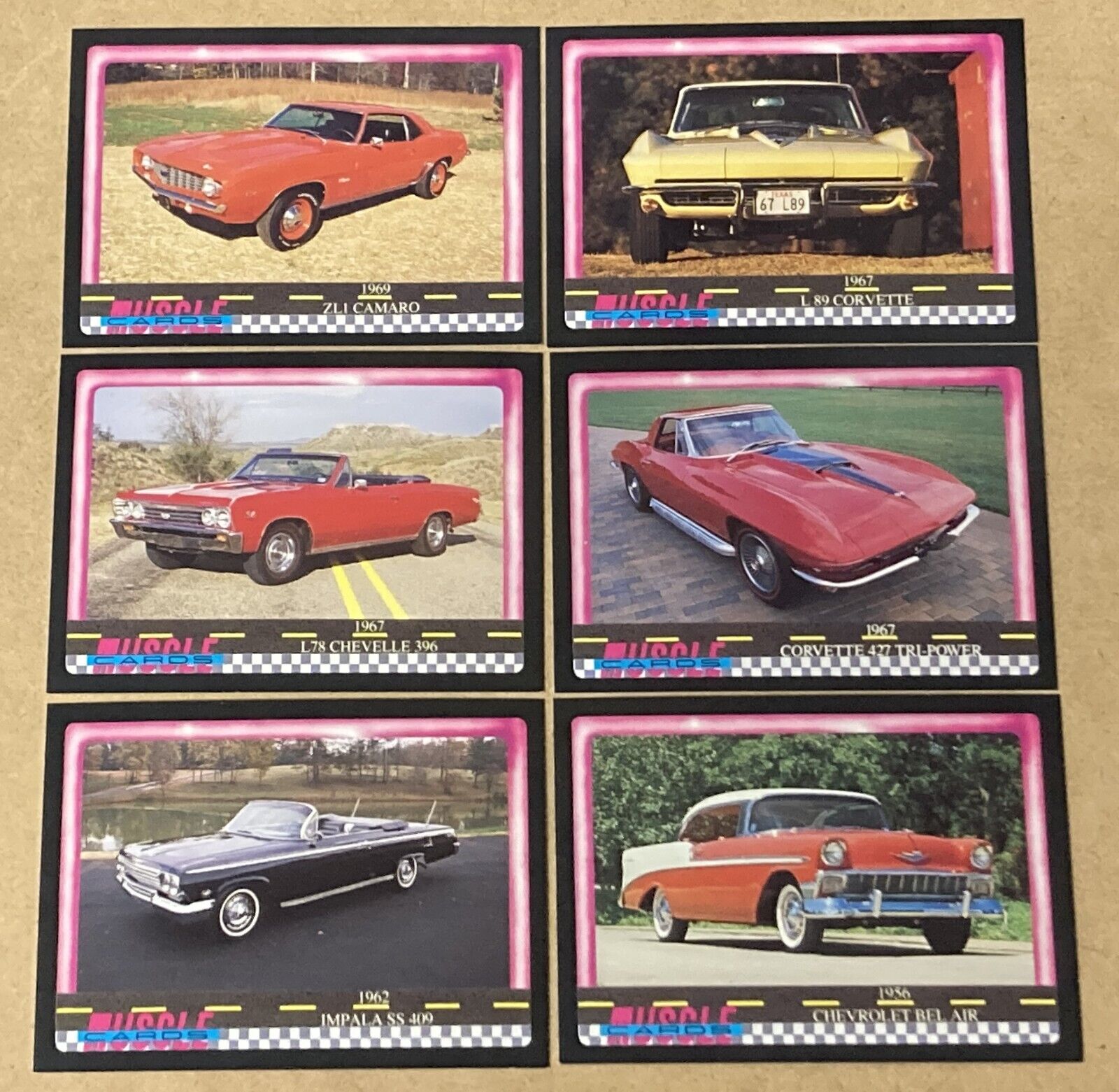 1991 MUSCLE CARDS SERIES 1 COMPLETE SET (104) + 4 KING OF THE HILL NM/MT