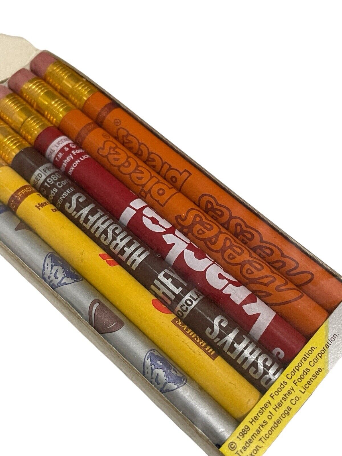 NOS VTG Hershey’s Pencils Advertising Chocolate Candy Bar Scented 1989 6x No. 2