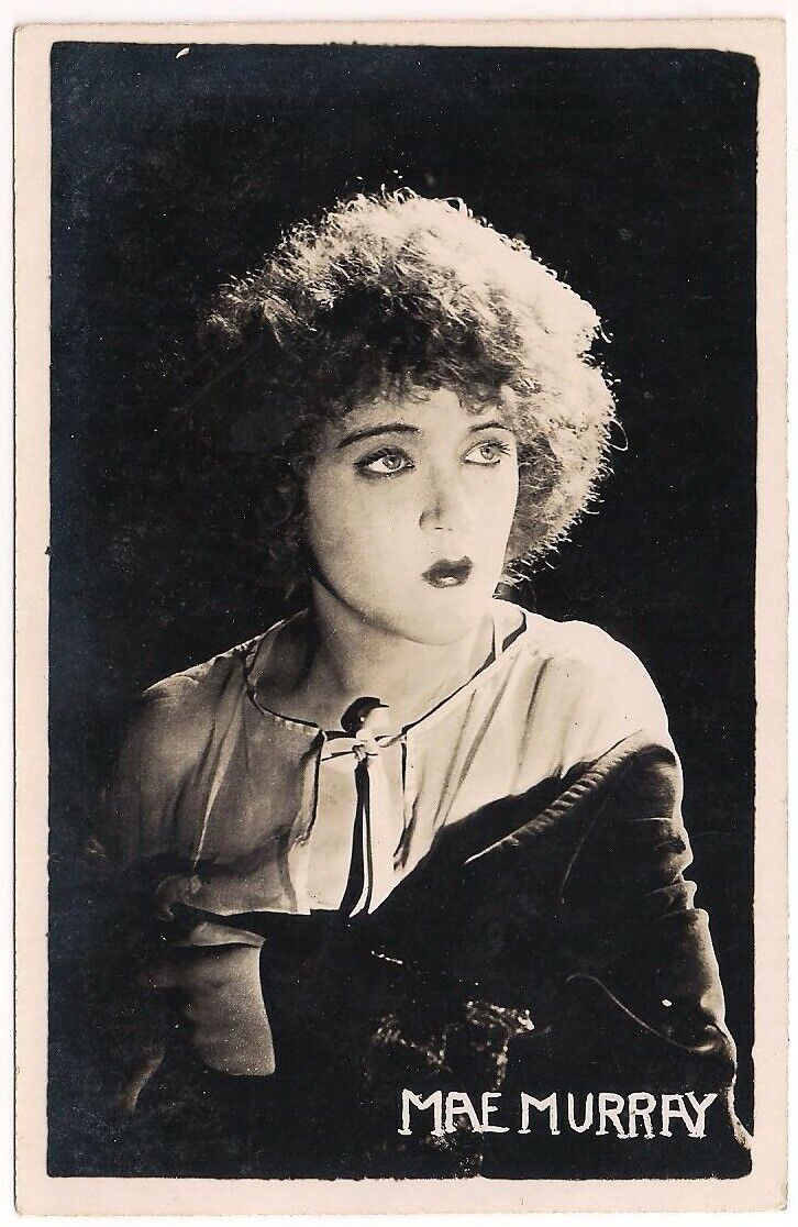 Postcard RPPC Mae Murray, American Silent Film Actress, Dancer, Leonar 1920-1925