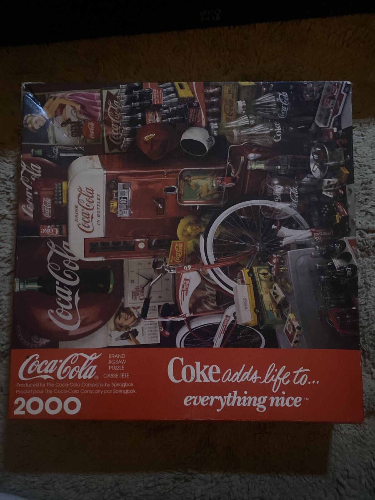 Coca-Cola VTG 1991 Jigsaw Puzzle Coke Adds Life to Everything Nice 2000 Piece 