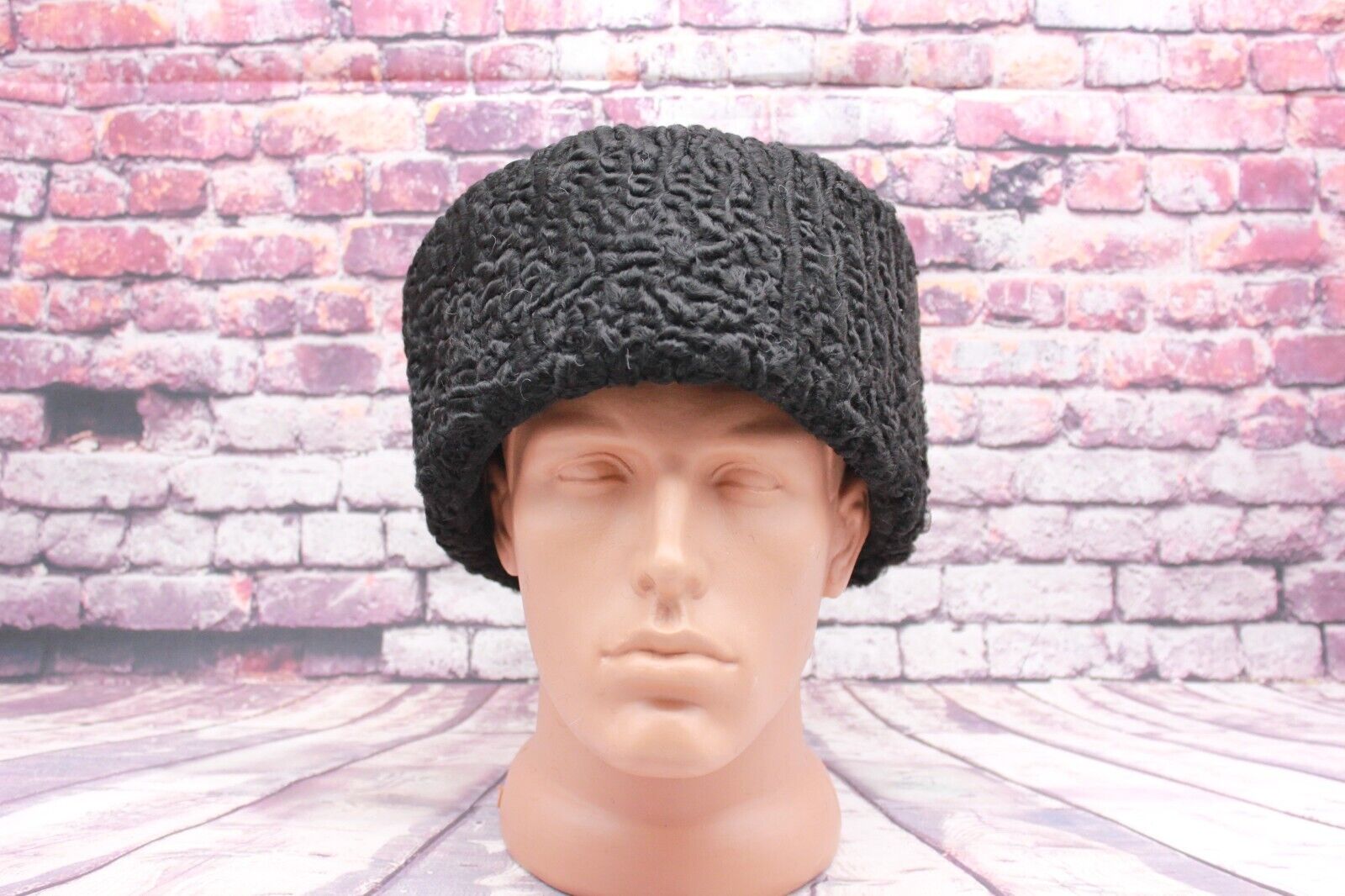 Kubanka Vintage Cossack Winter Hat Papaha Black 56 Size