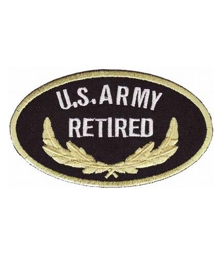 Army Retired Oval Patch, U.S. Army Patches