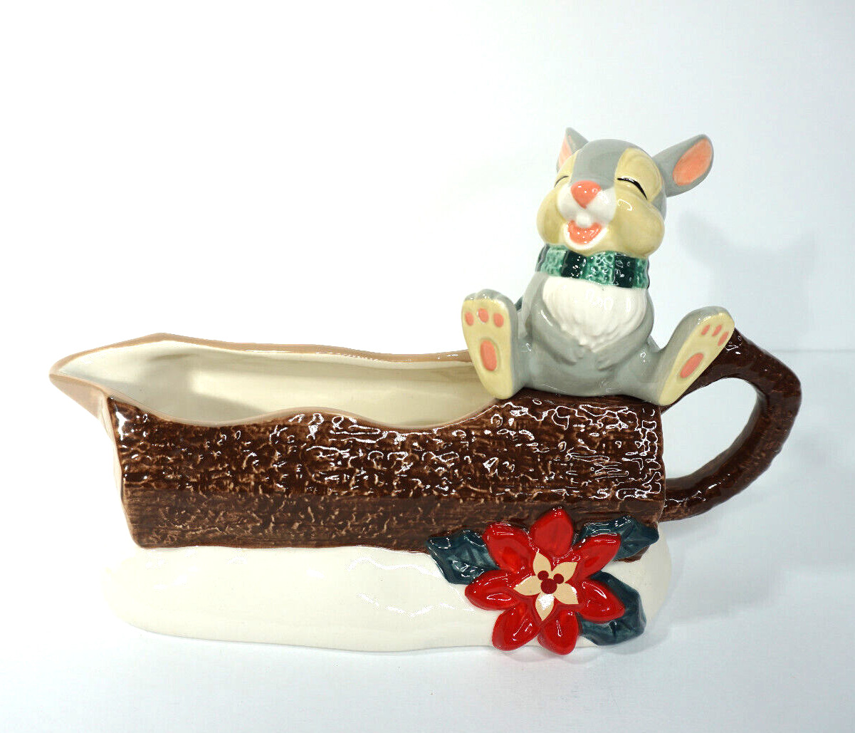 Disney Parks Thumper from Bambi Christmas Holiday Gravy Boat Ceramic