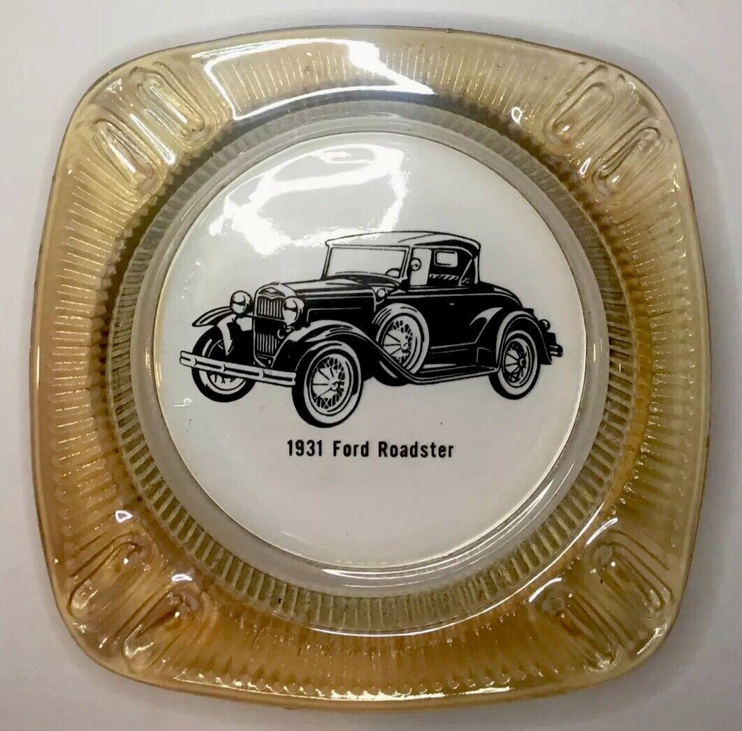 Vintage Advertising Ashtray 1931 Ford Roadster