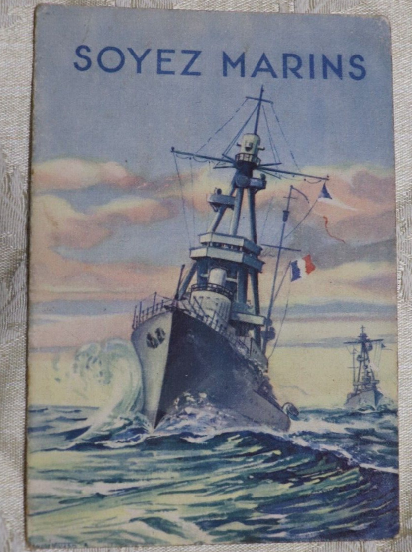 SOYEZ MARINS 1939-45 BE SAILORS COMMITMENT ADVERTISEMENT WW2 FRENCH NAVY
