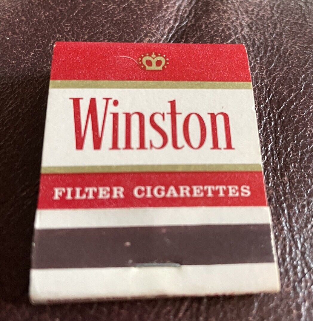 Vintage Winston Filter Cigarettes Matchbook Unstruck