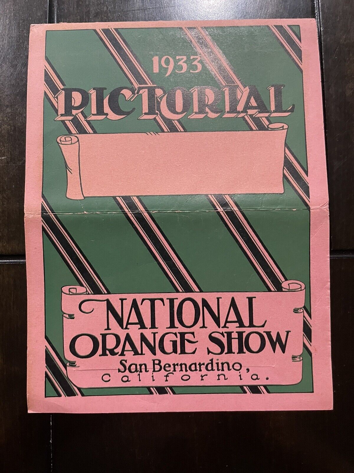 1933 Vintage Postcard Booklet from the National Orange Show
