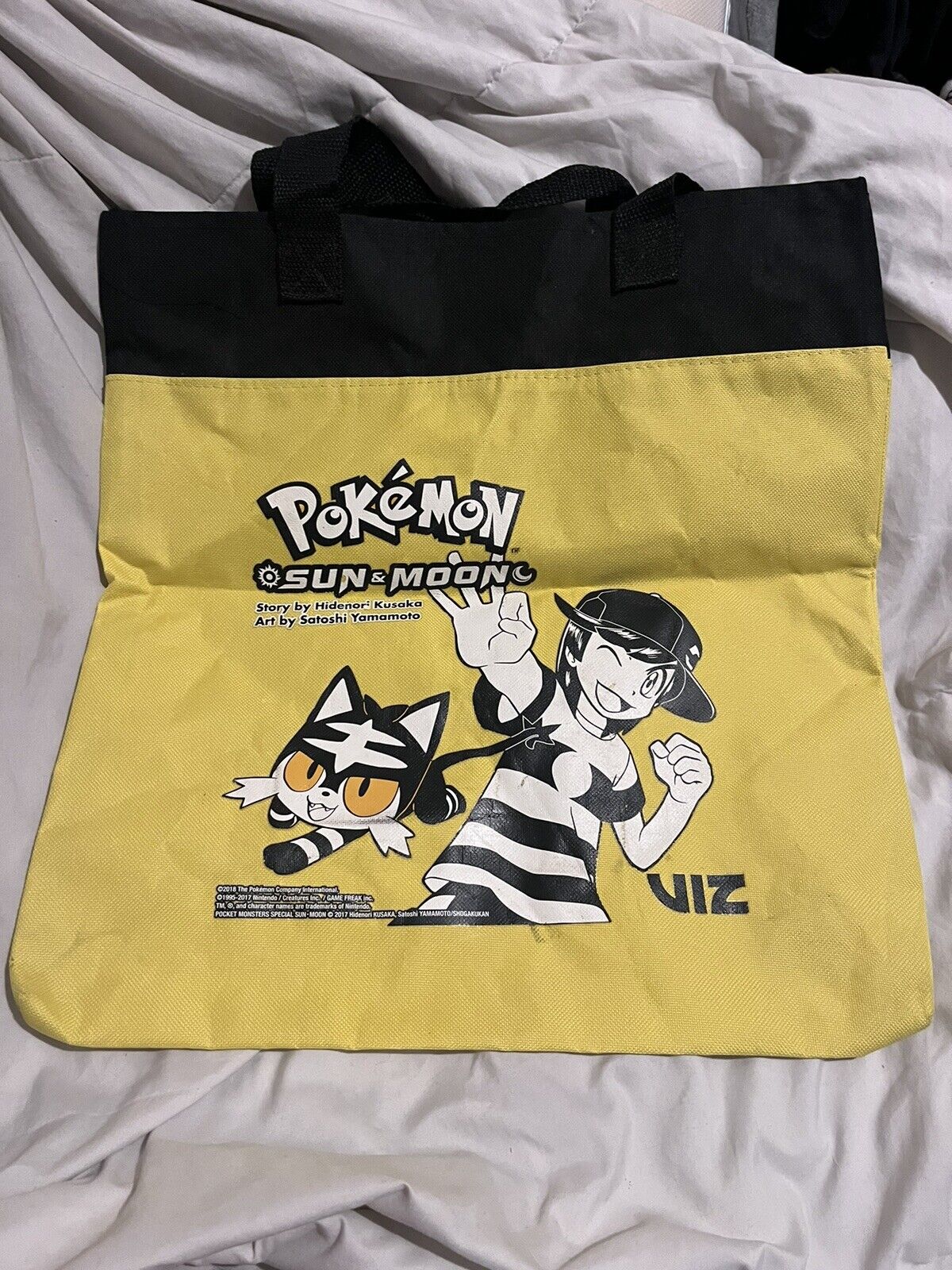 SDCC NYCC EXCLUSIVE Viz Pokémon SUN & MOON Canvas TOTE BAG