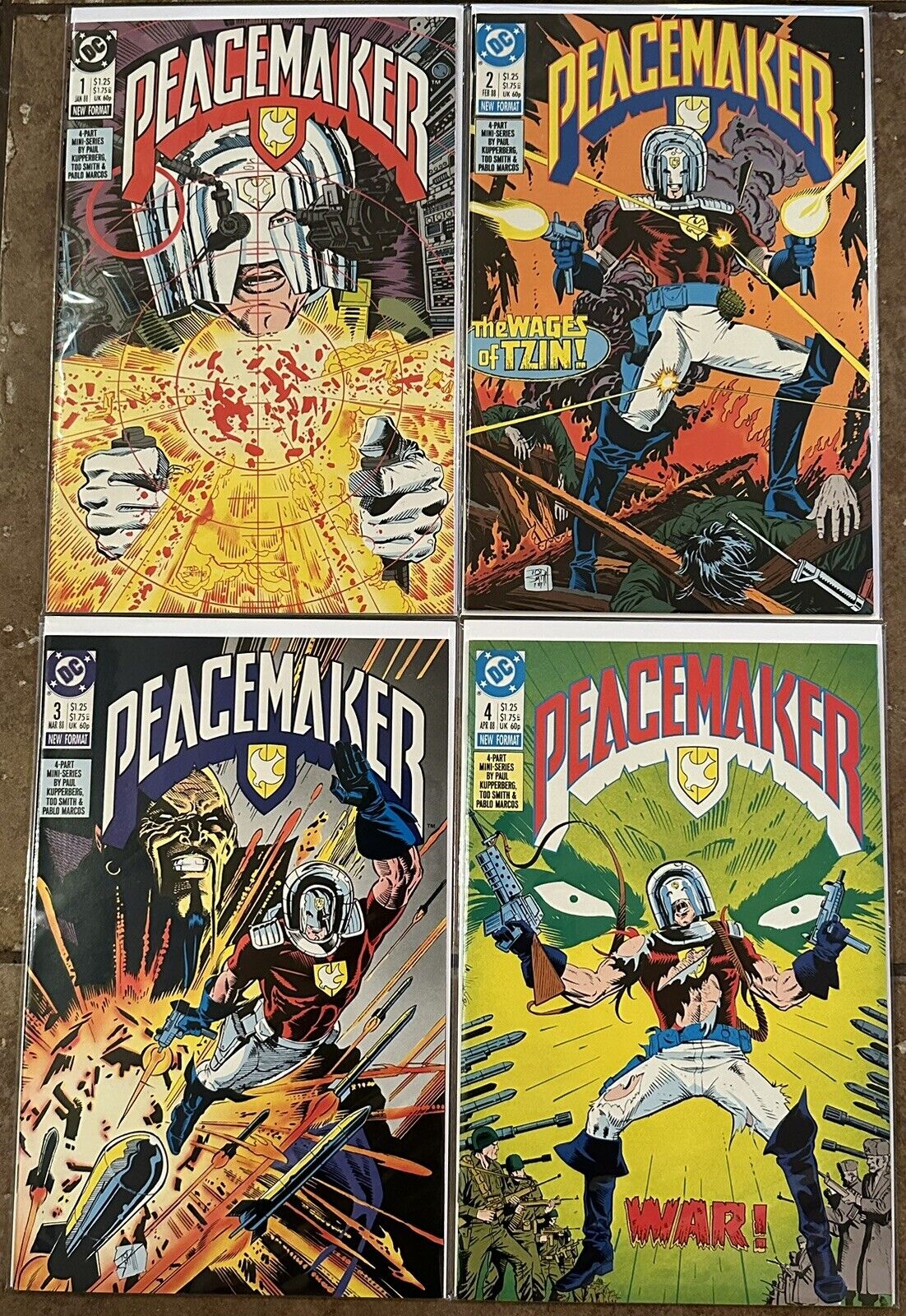 PEACEMAKER #1-4 (1988 Mini-Series DC Comics) Full Set