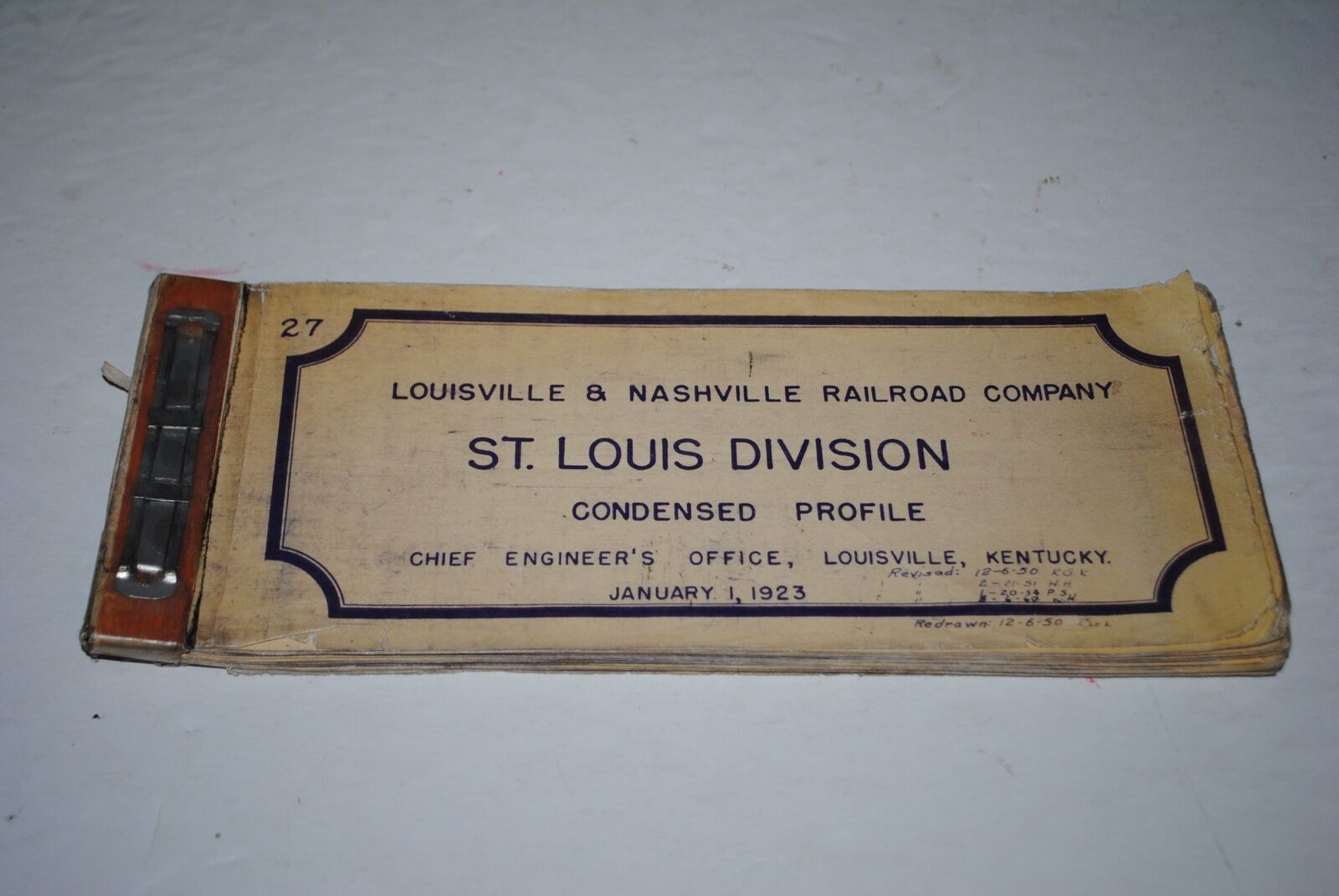 1969 Louisville & Nashville St. Louis Div Track Profile Set