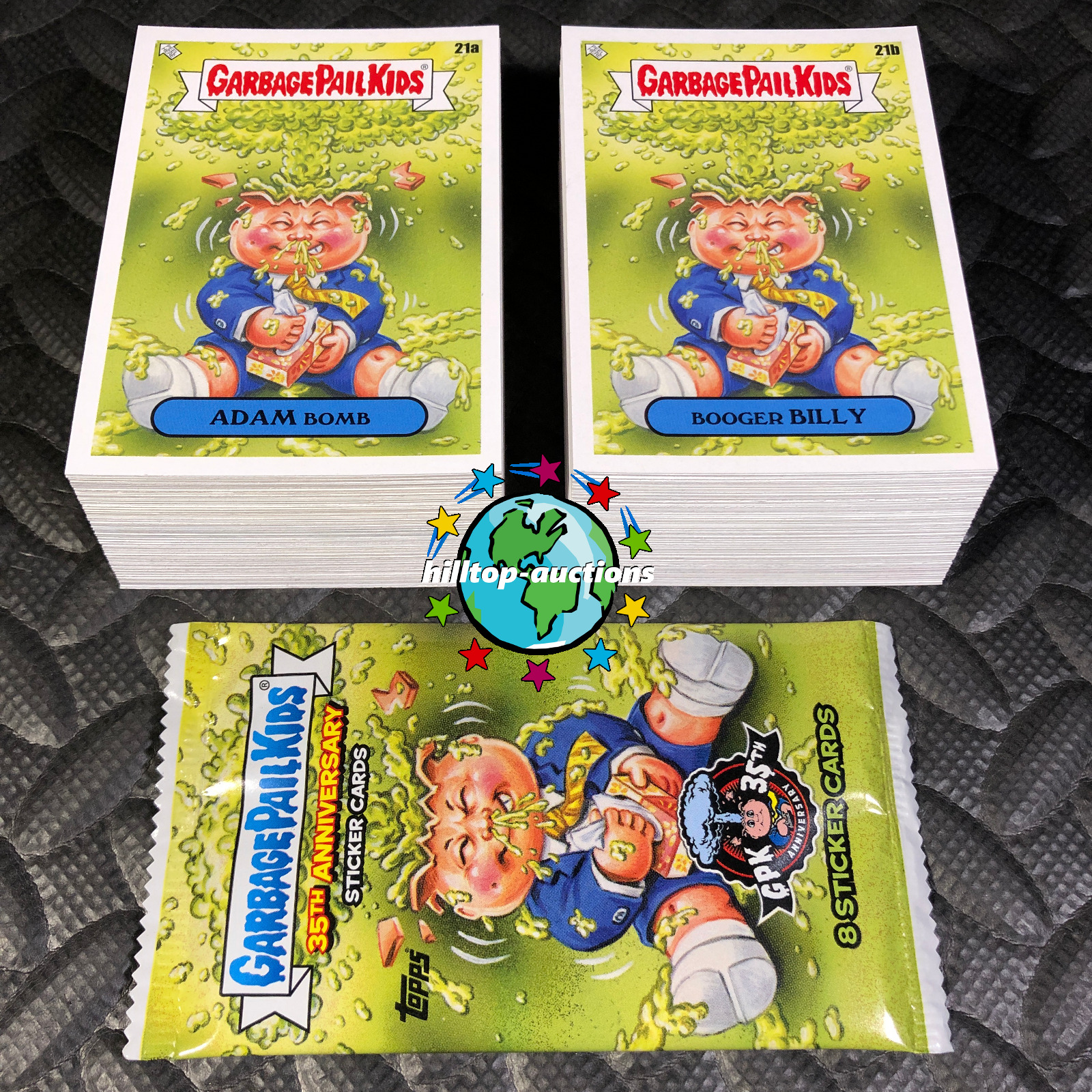2020 GARBAGE PAIL KIDS 35th ANNIVERSARY 200-CARD COMPLETE BASE SET+WRAPPER+PROMO