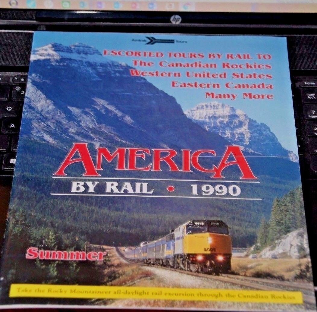AMTRAK TOURS America By Rail 1990 Summer 