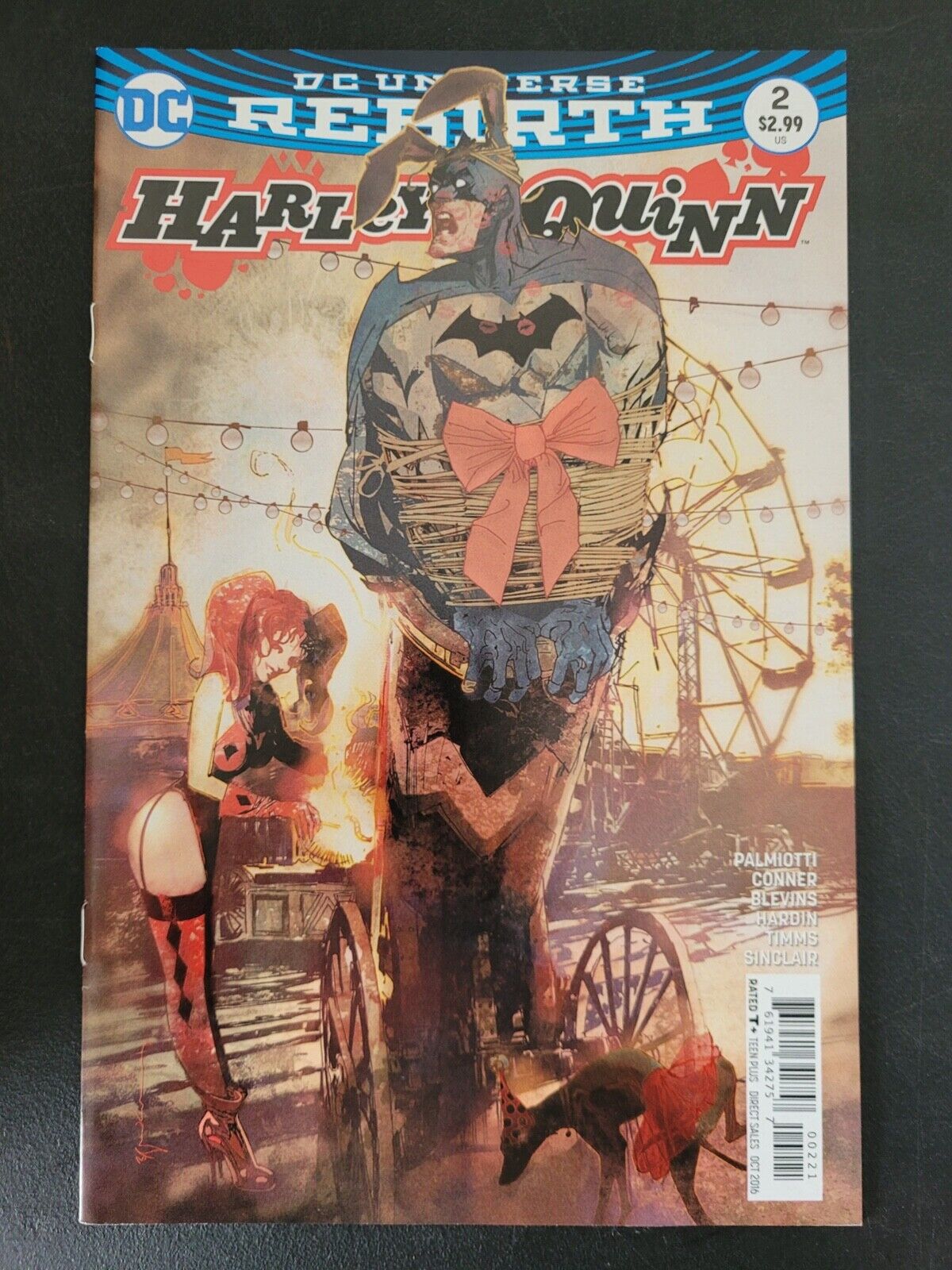 HARLEY QUINN #2 (2016) DC REBIRTH COMICS CONNER BILL SIENKIEWICZ VARIANT COVER