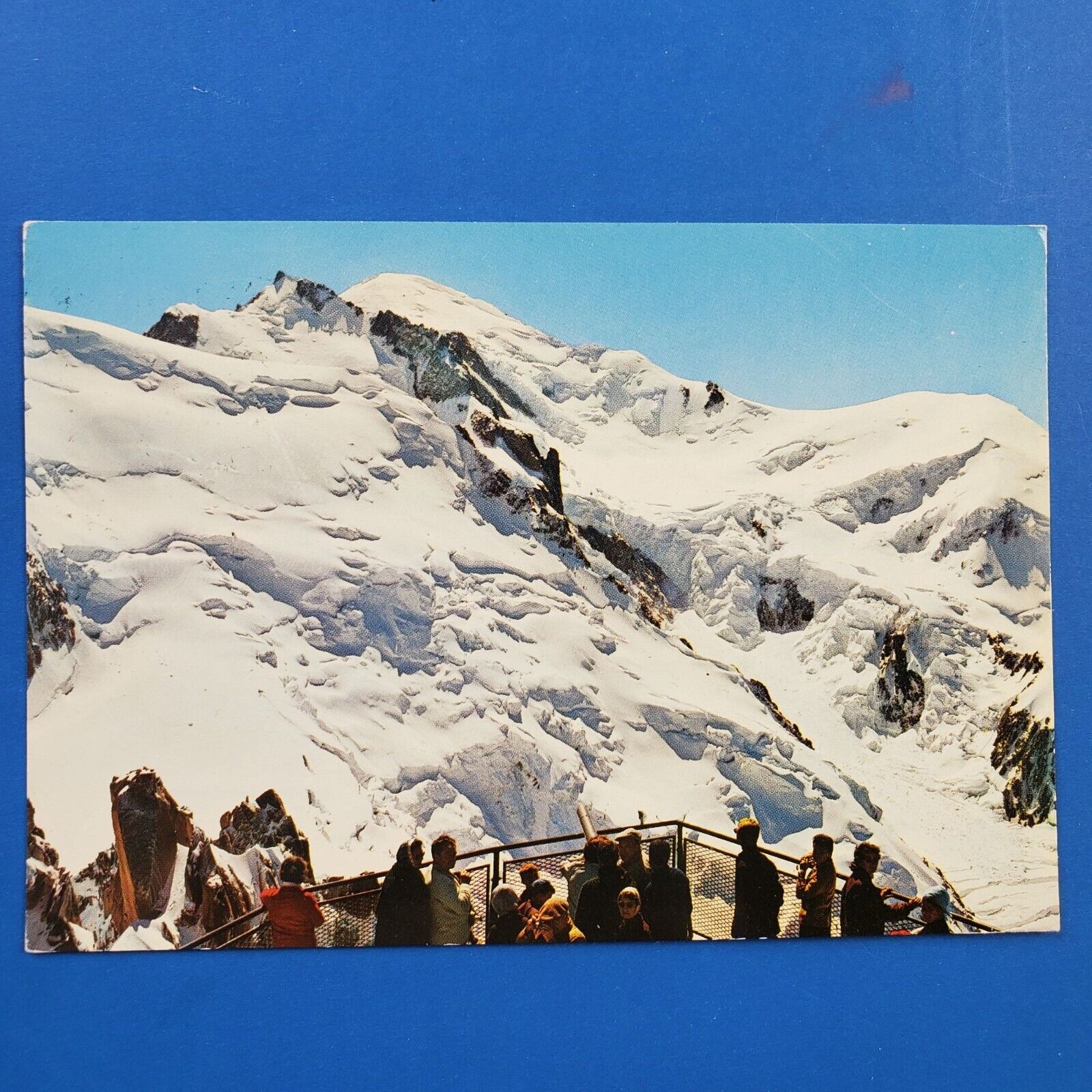 Mont Blanc Postcard Chrome Divided Posted