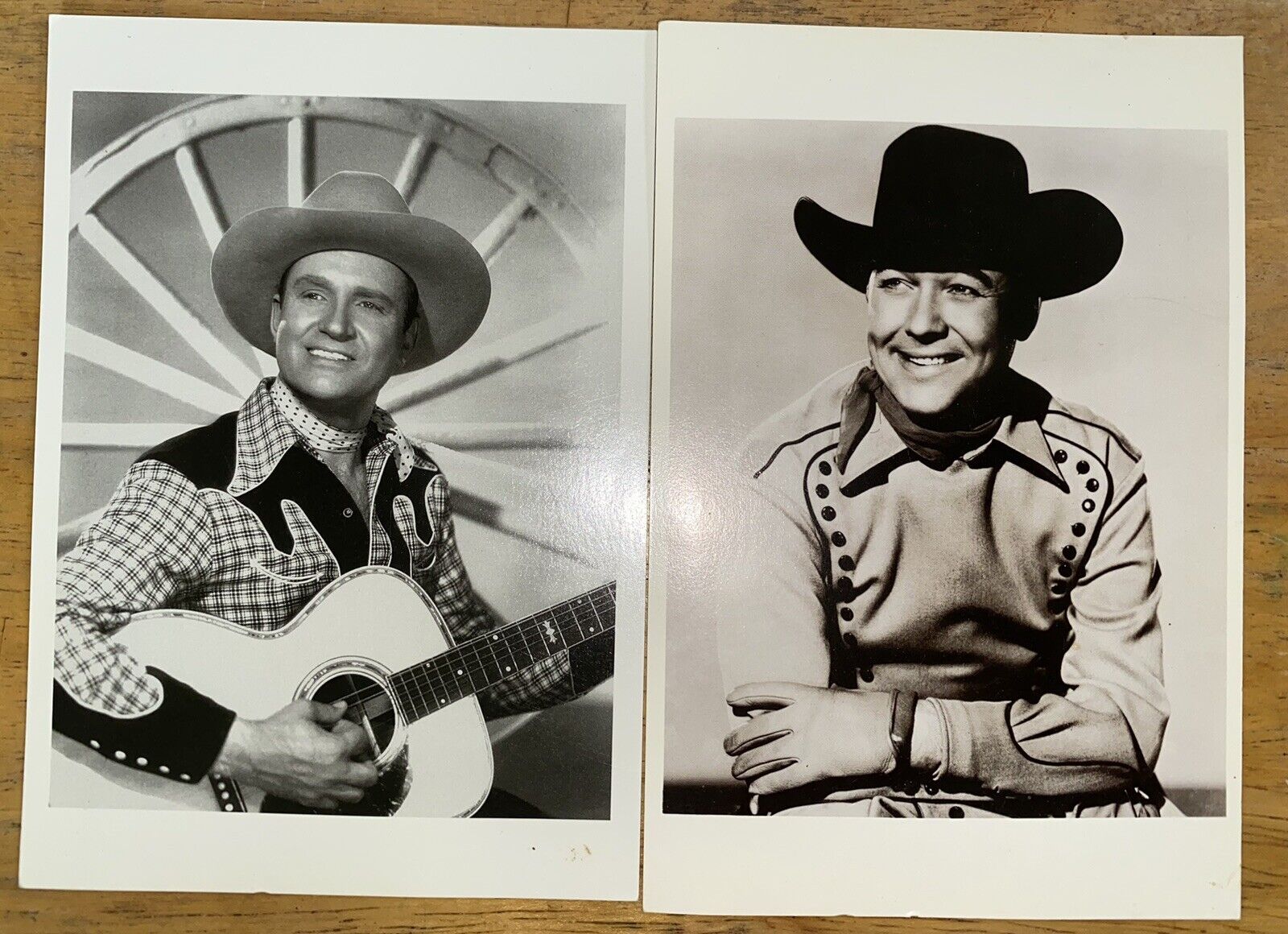 Vintage Gene Autry Monte Hale Country Western Cowboy Singer Postcard Lot/2 NOS