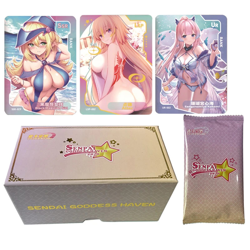 Senpai Goddess Haven 2 Premium 90 Card HOLO Booster Box Spicy Anime Waifu NEW US