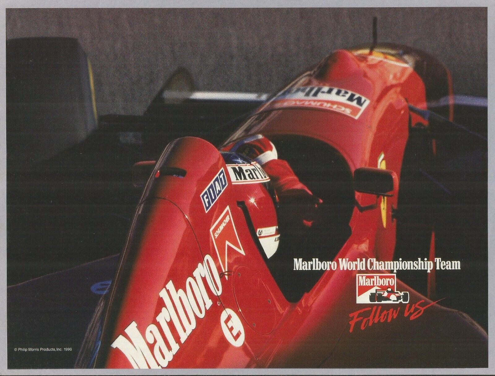 MARLBORO Cigarettes - Marlboro World Championship Team - 1996 Vintage Print Ad