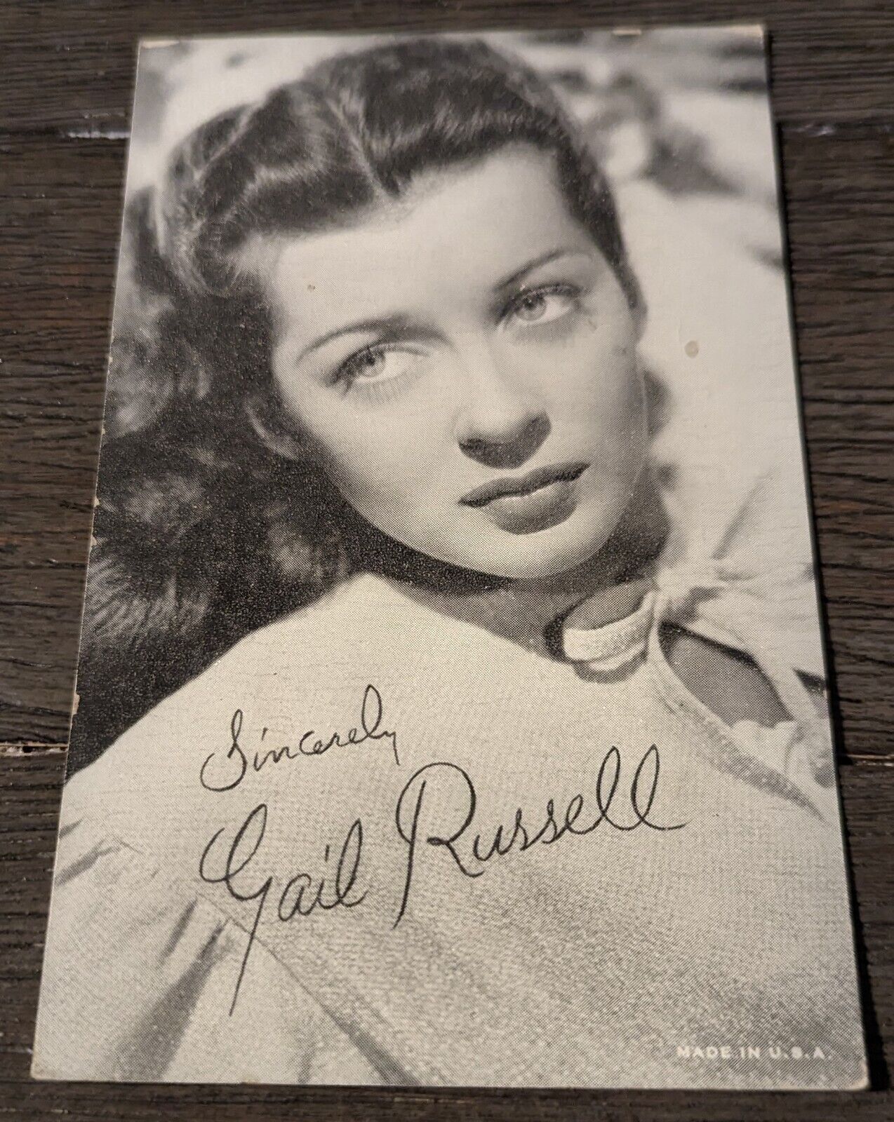Vintage 1930-40\'s Era Arcade Card Movie Actress Pinup Theme Gail Russell 