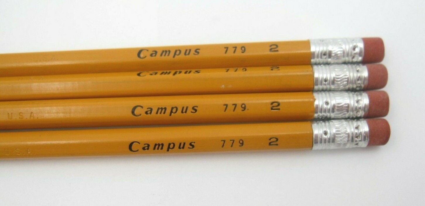Vintage New Lot of 4 Campus 779 No 2 Pencils
