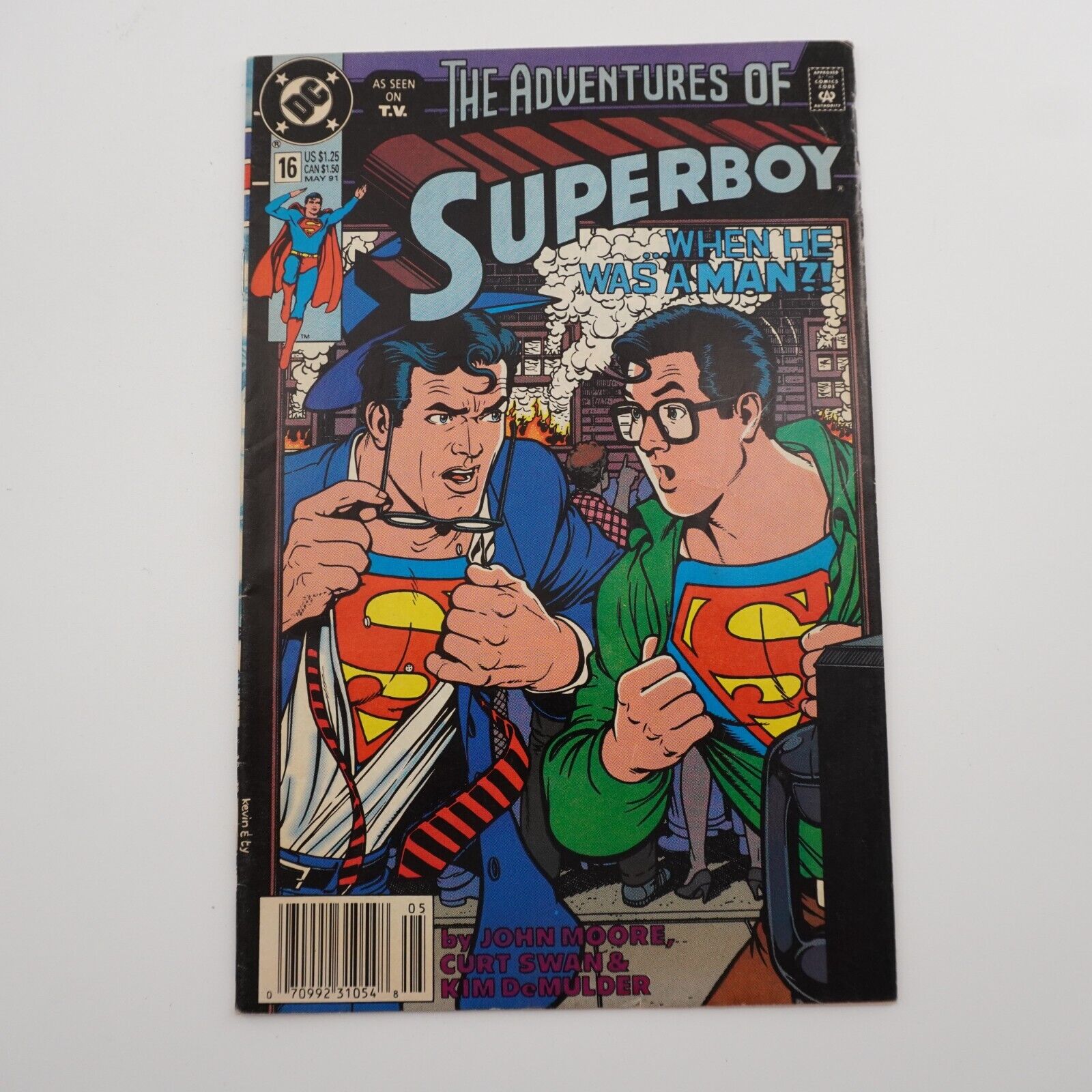 1991 DC Comics Superboy Vol 2 #16 Newsstand Variant VG/F Kevin Maguire Modern