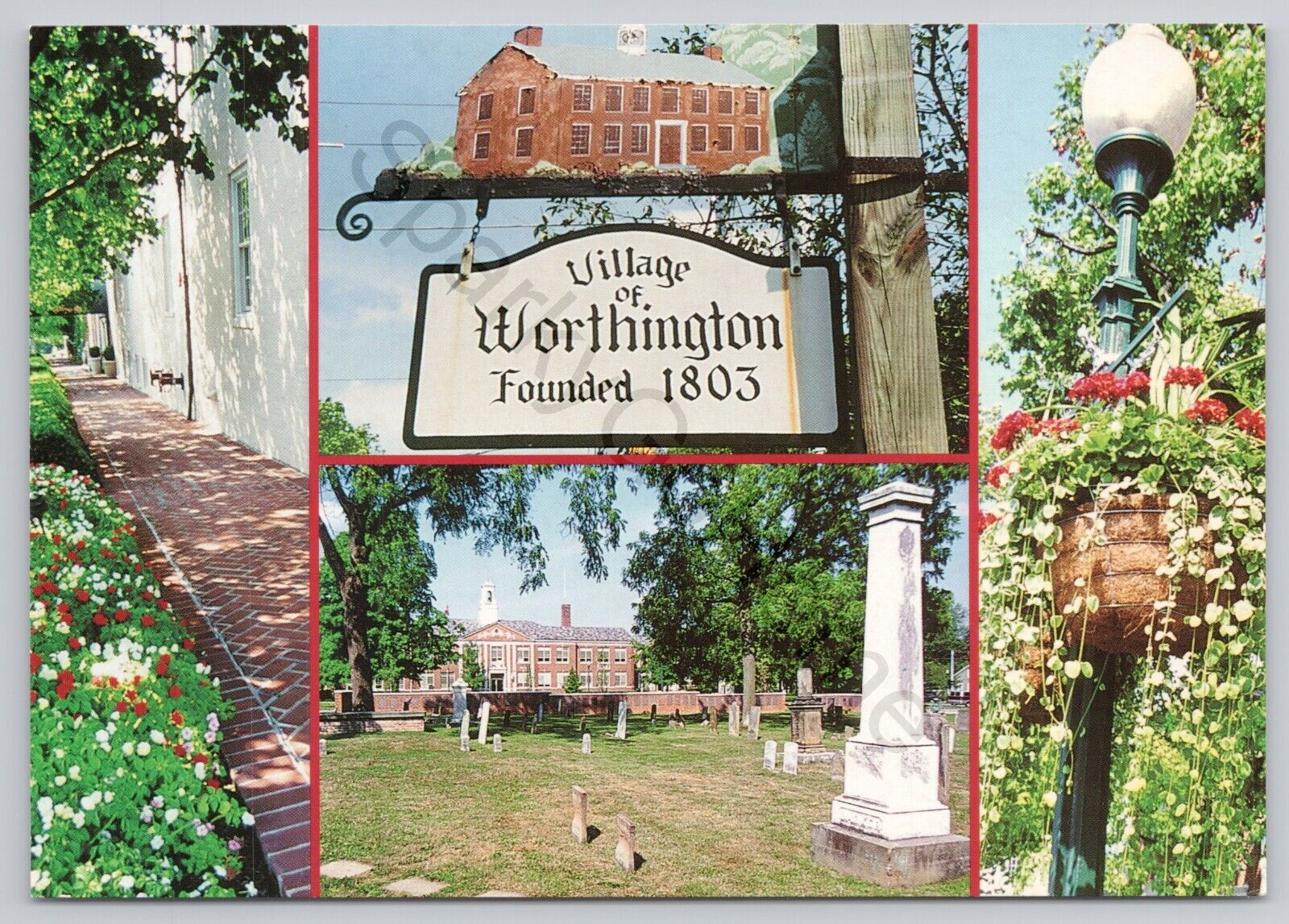 Village of Worthington Ohio Chrome Postcard