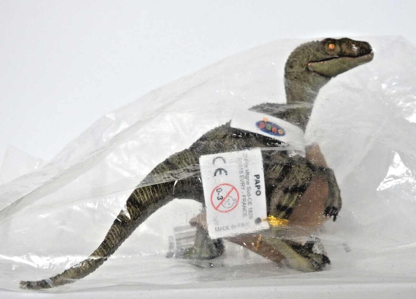 Papo 55058 Green Velociraptor w. Opening Jaw, Brand-New Factory Sealed Packaging