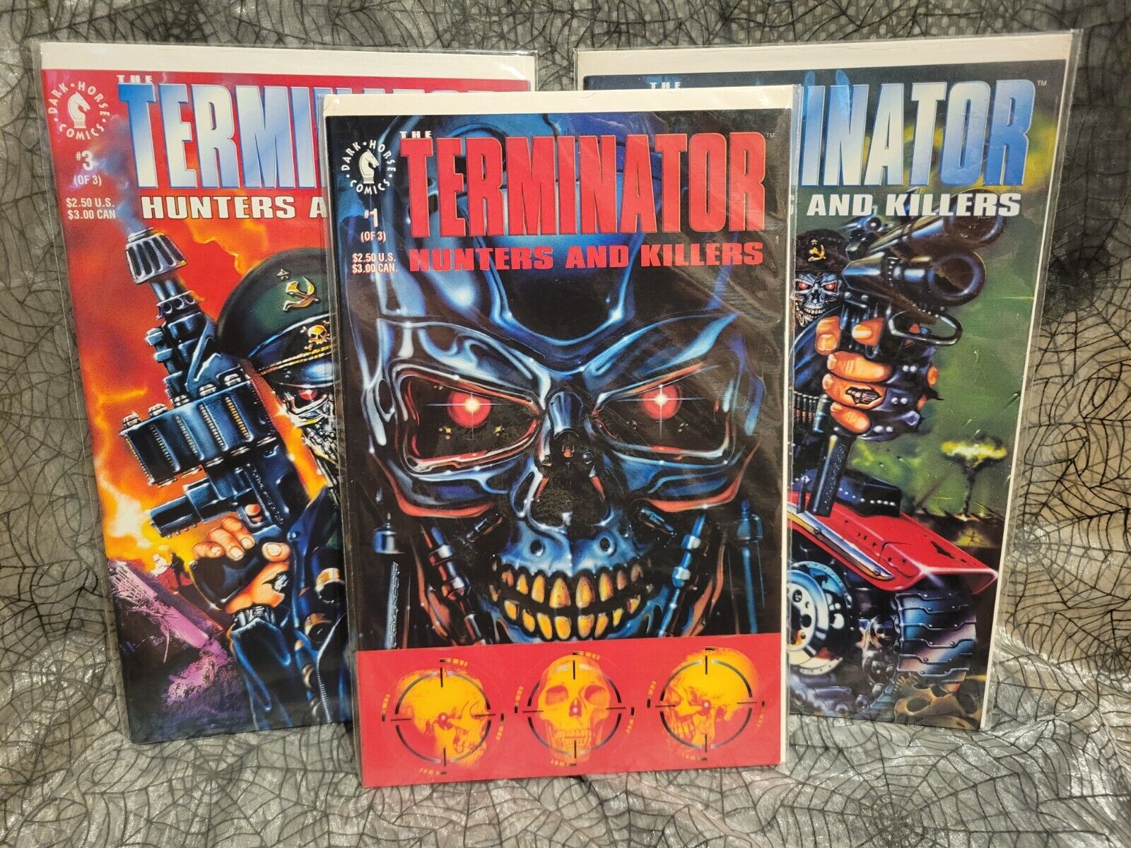 The Terminator Hunters And Killers #1-3 Complete Set 1992 Dark Horse Comics 123