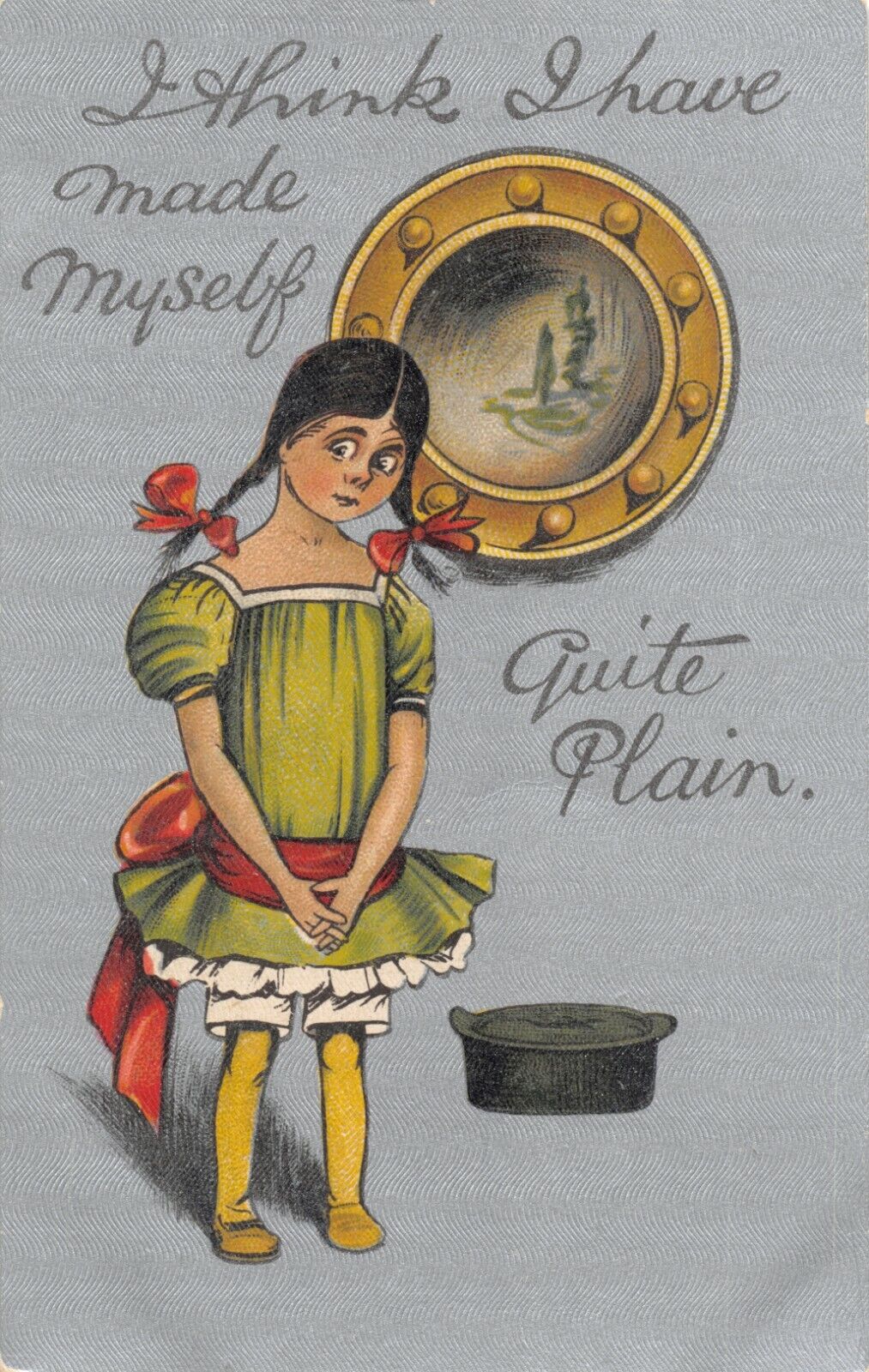 BB London Comic Pun~I Think I have Made Myself Quite Plain~Dowdy Girl~Silver 