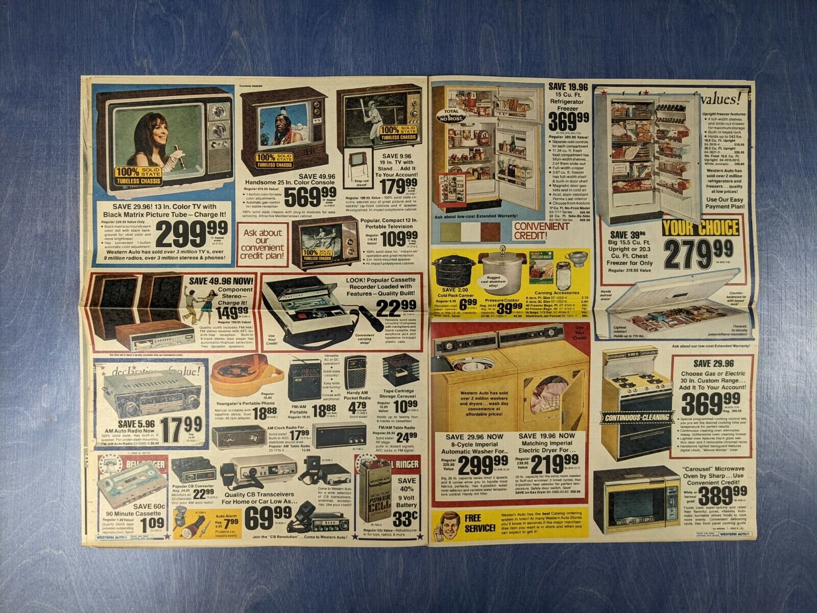 1976 Western Auto Newspaper Sale Flyer Insert Catalog Advertsiement
