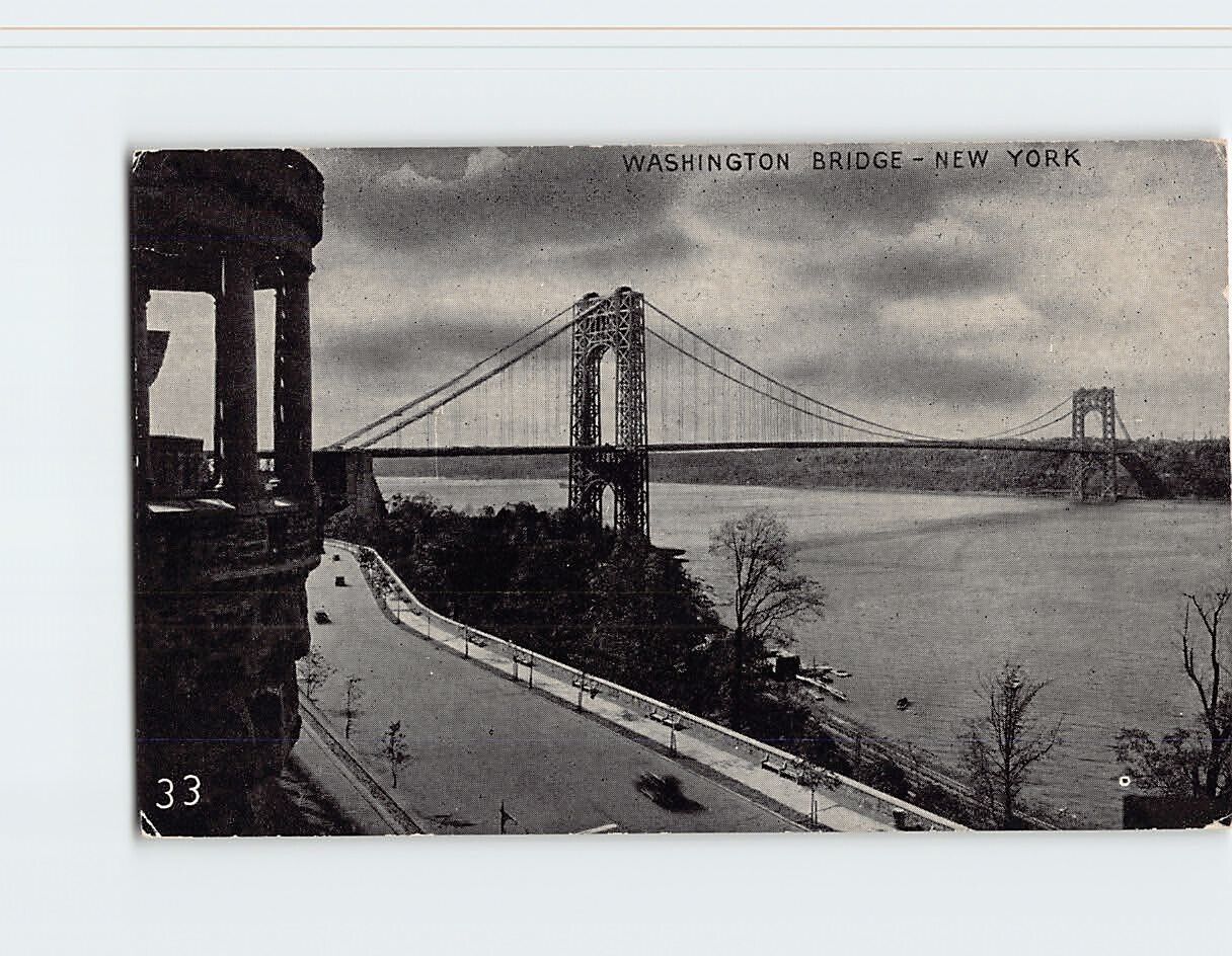 Postcard Washington Bridge New York USA