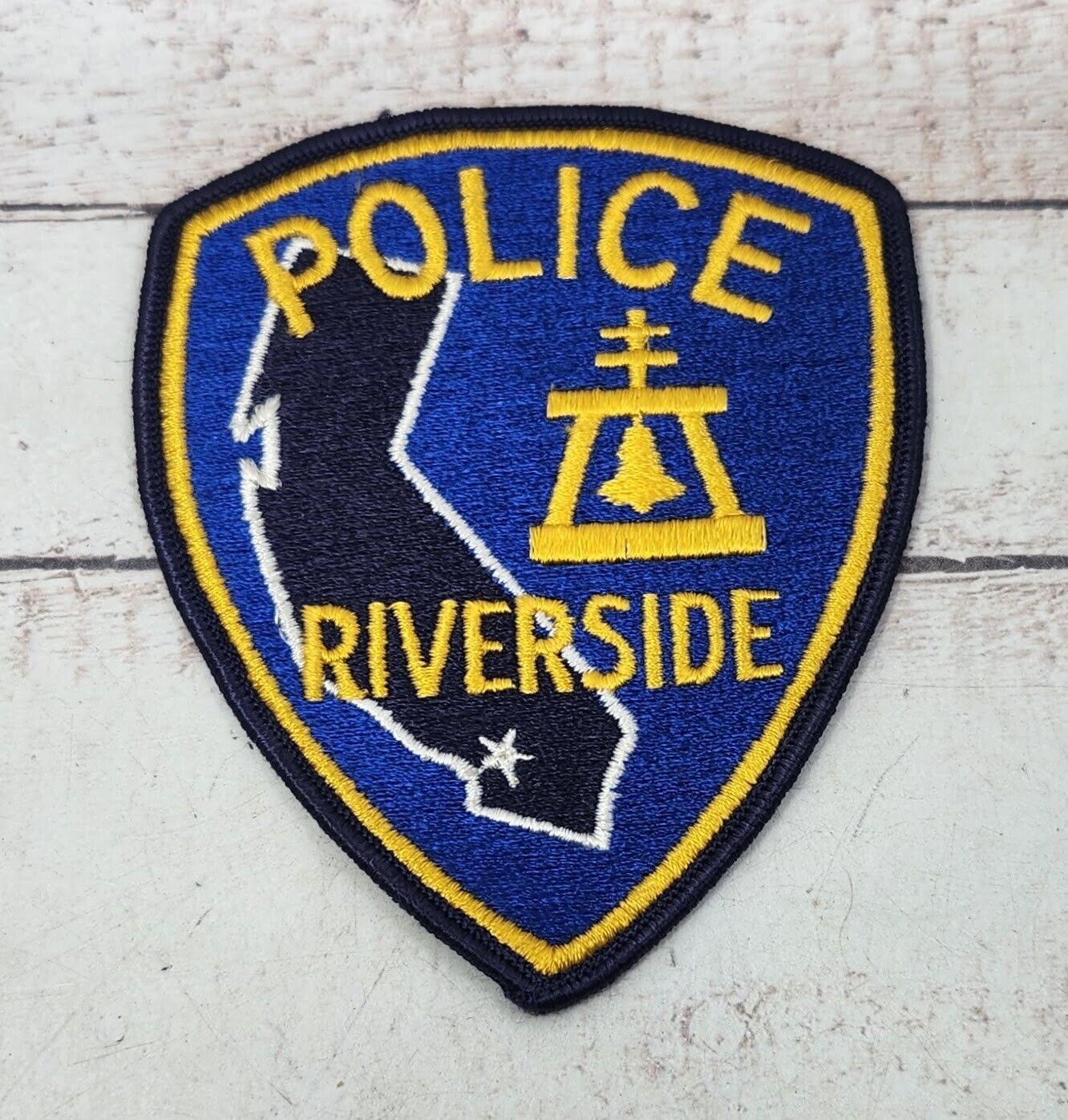 Vintage 1980s California Riverside Police Shoulder Patch