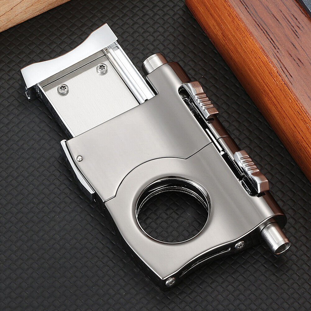 Cigar Cutter Punch Built 2 Punches Tool Stainless Steel Blade scissors accessori