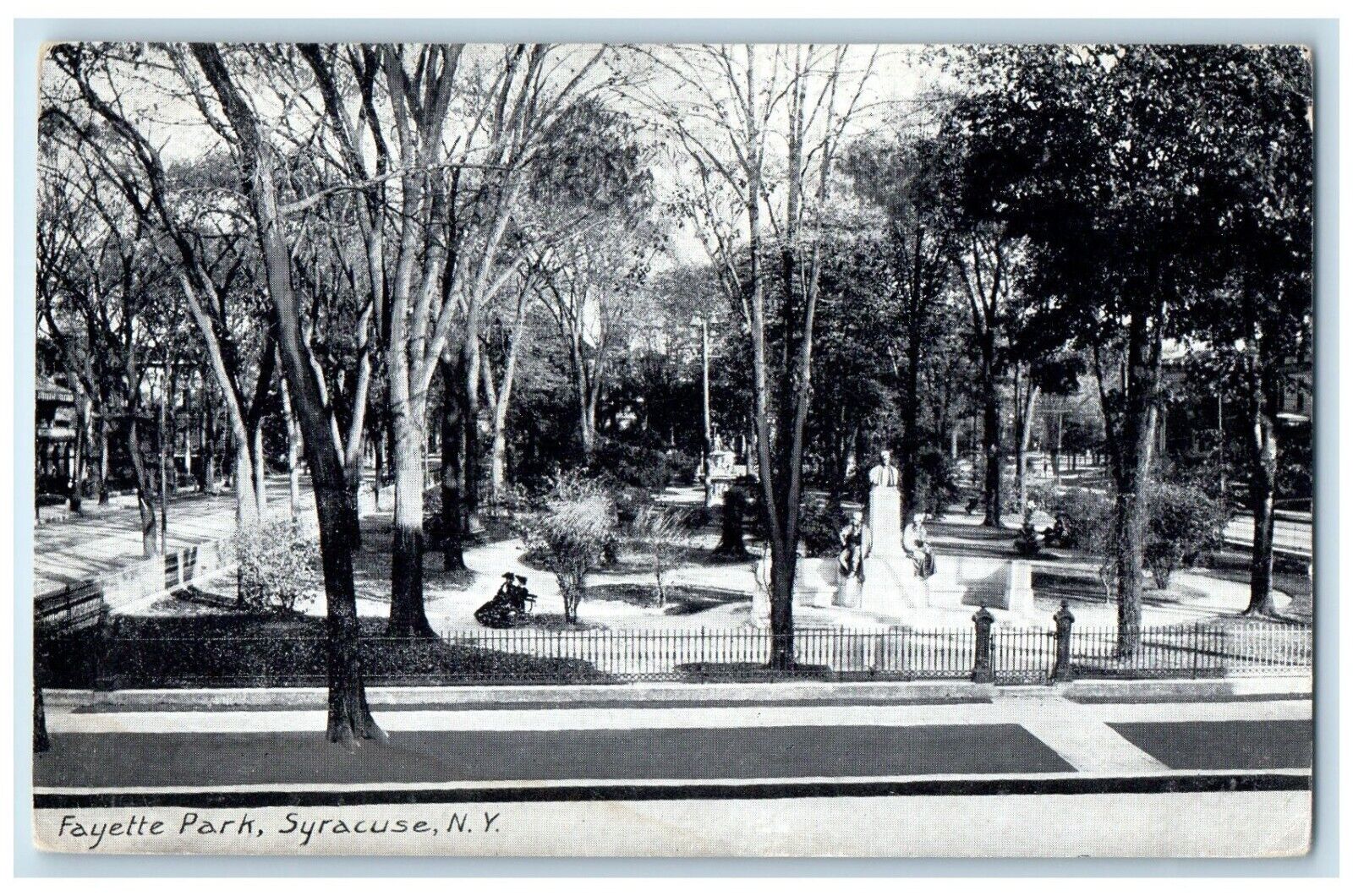 c1910\'s Fayette Park View Syracuse New York NY Unposted Antique Postcard