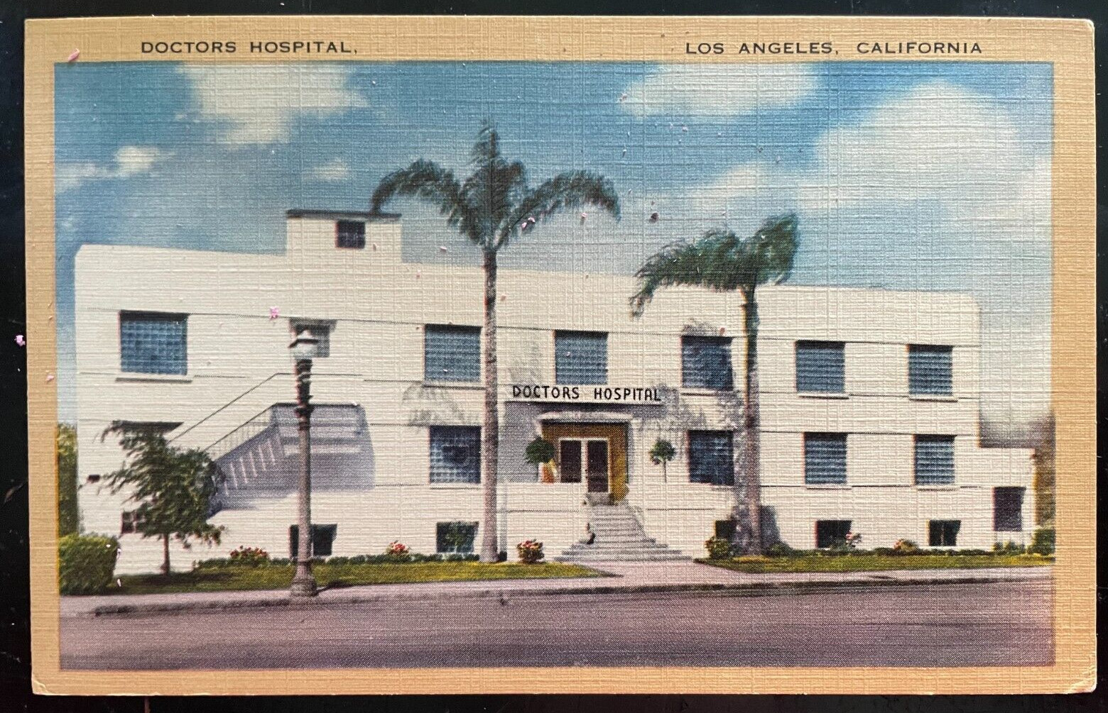 Vintage Postcard 1930-1945 Doctor\'s Hospital, Los Angeles, California (CA)