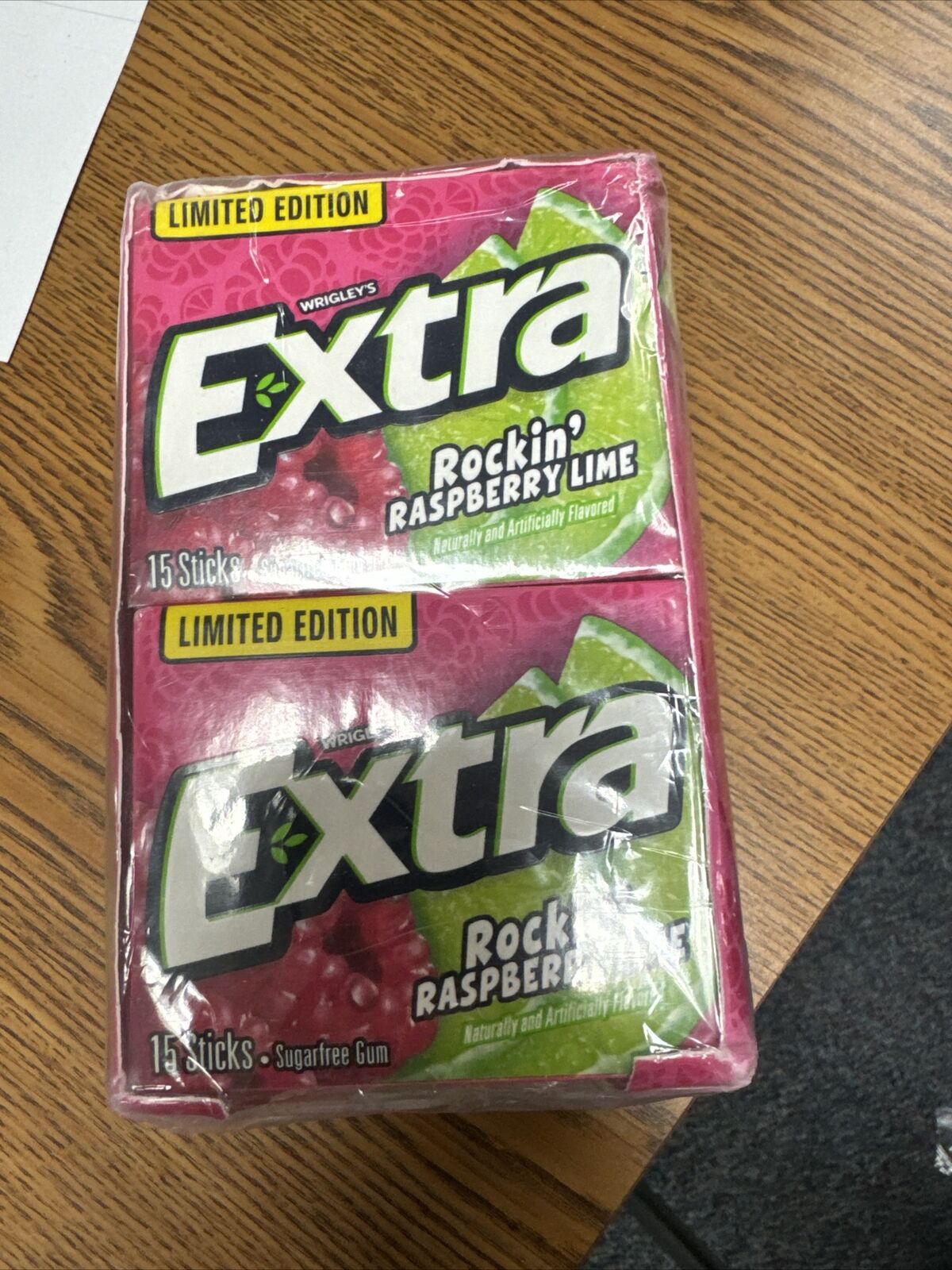 Rockin Raspberry lime gum 10 Packs Of Gum